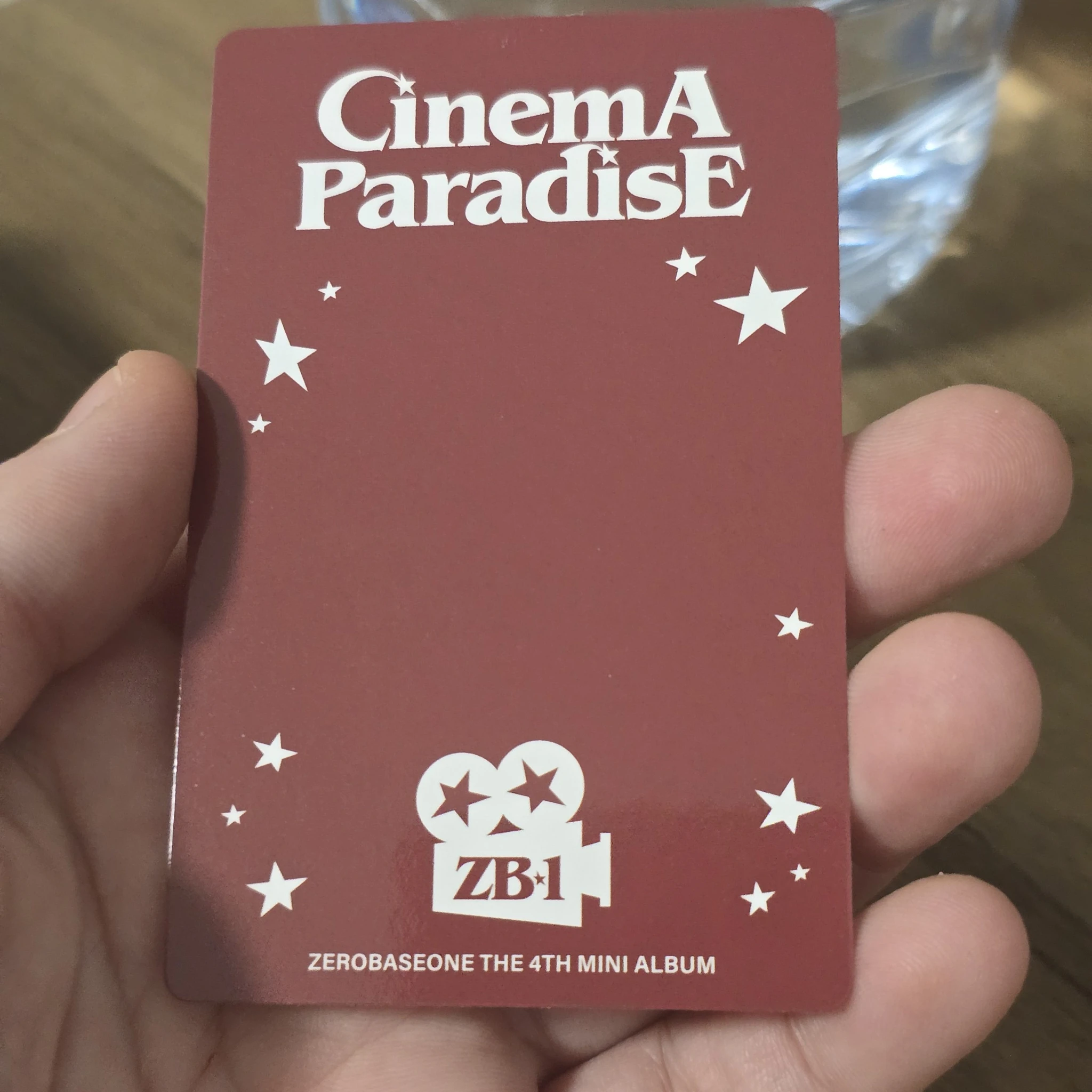 ZEROBASEONE ZEROBASEONE - Hao & Taerae - Cinema Paradise Album album photocard zerose version listing photo 2
