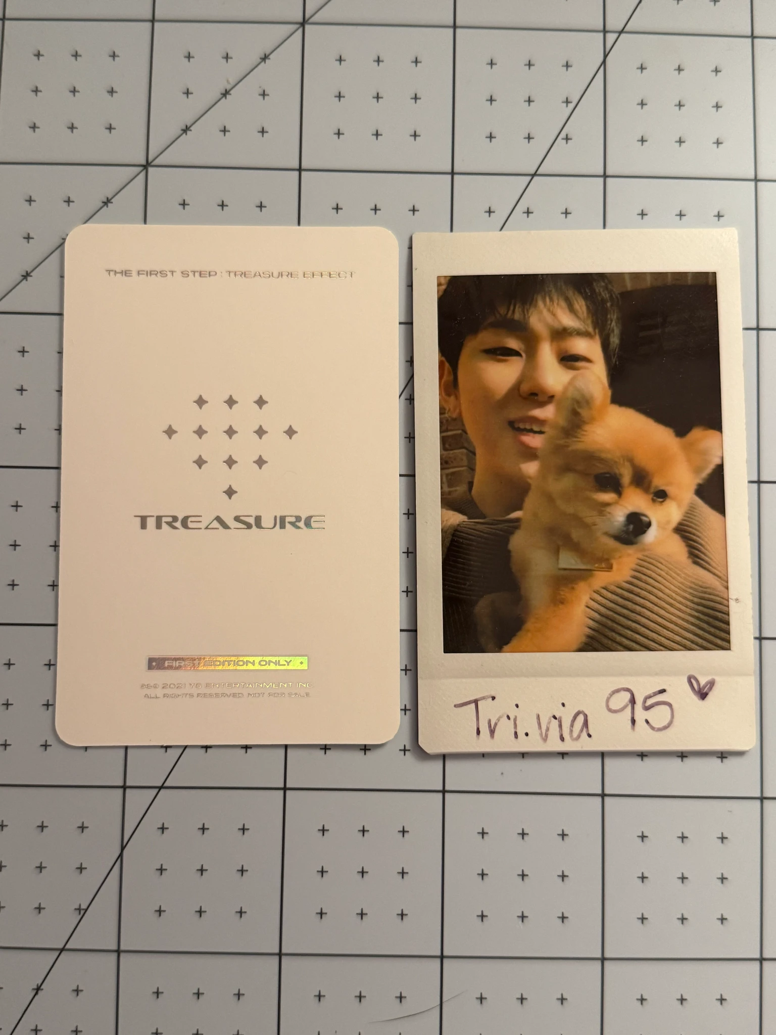TREASURE Asahi TREASURE - Asahi - THE FIRST STEP : TREASURE EFFECT Album album photocard first press only AR photocard listing photo 2