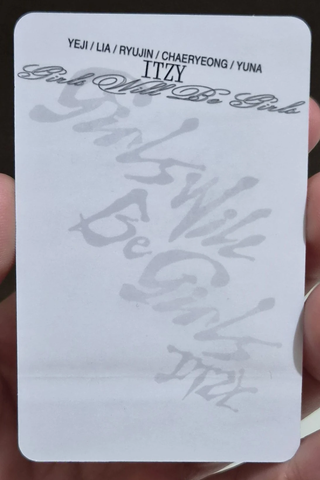 ITZY Lia ITZY - Lia - Girls Will Be Girls Album album photocard pre-order benefit special ver. A ver. B ver. listing photo 2