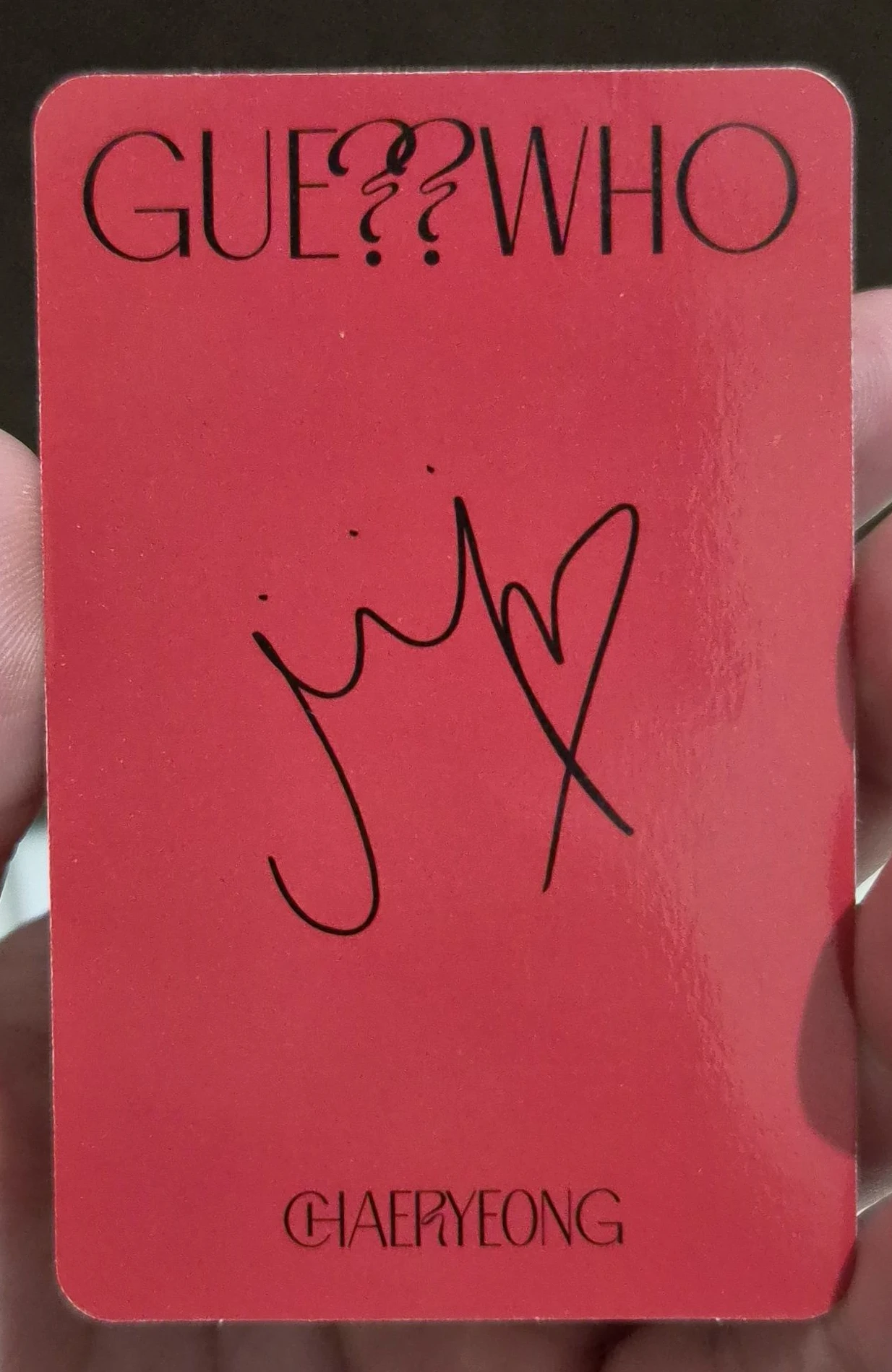 ITZY Chaeryeong ITZY - Chaeryeong - GUESS WHO Album album photocard standard version listing photo 2