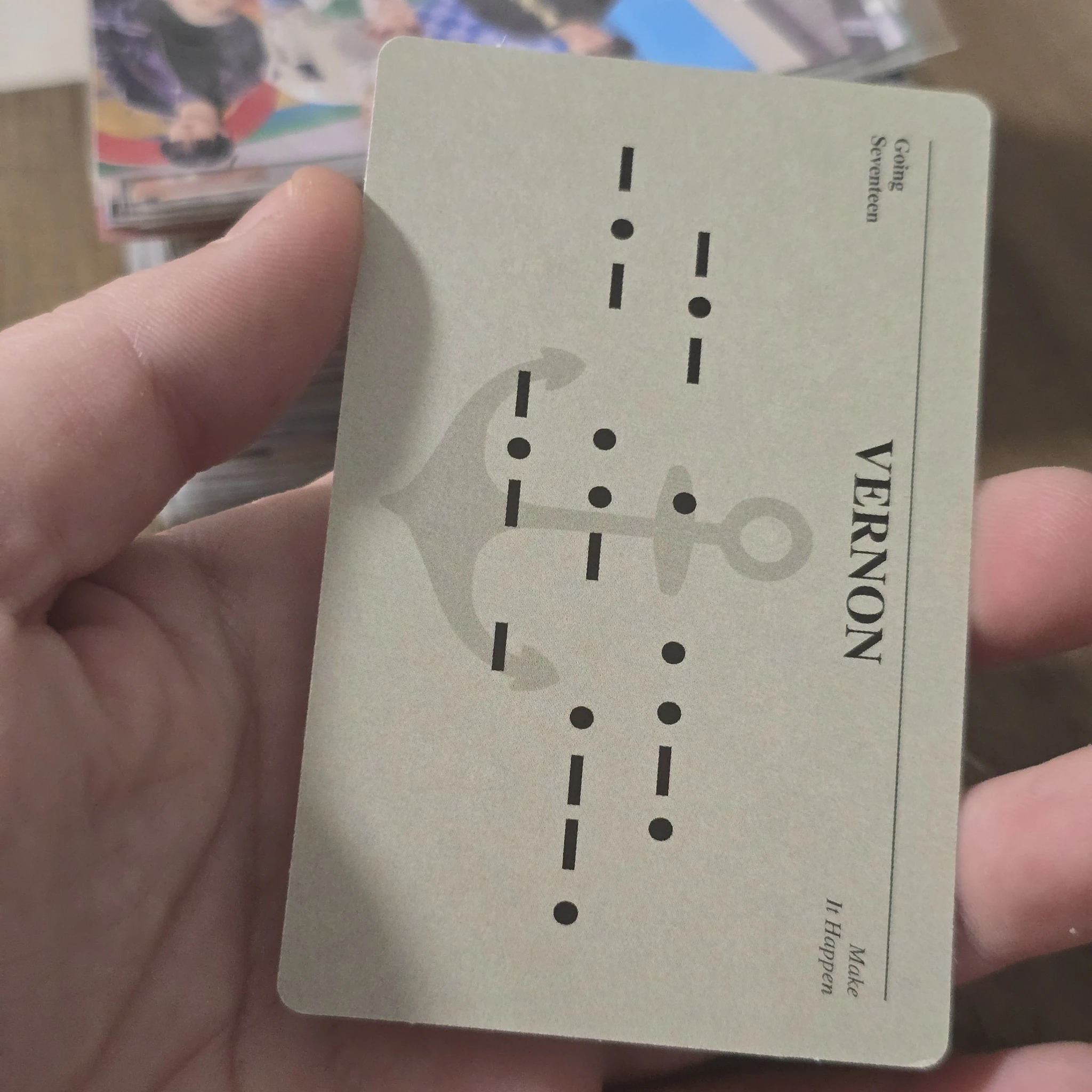SEVENTEEN Vernon SEVENTEEN - Vernon - Going Seventeen Album album photocard make it happen version listing photo 2