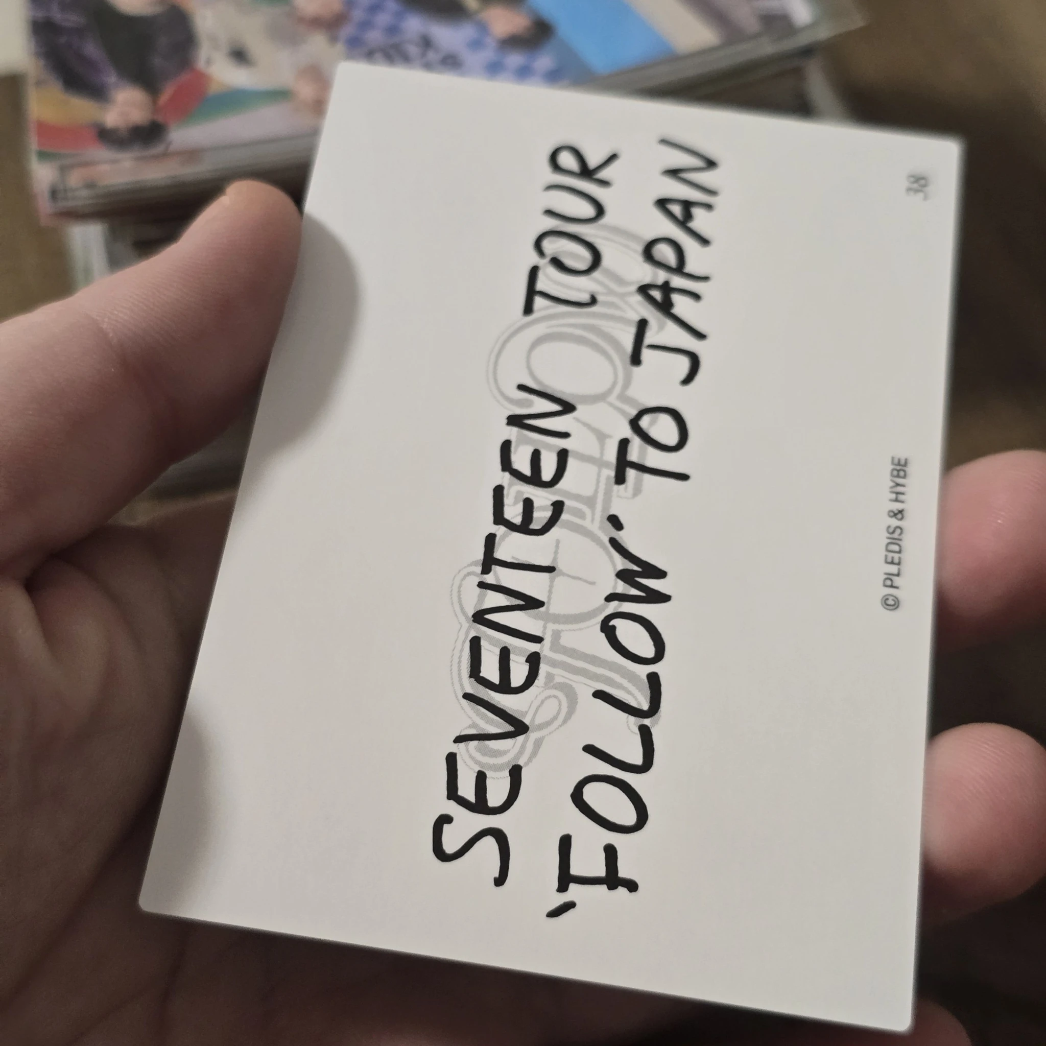 SEVENTEEN Vernon SEVENTEEN - Vernon - [Follow] Tour Event trading card japan listing photo 2