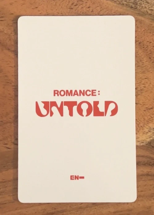 ENHYPEN Sunghoon ENHYPEN - Sunghoon - ROMANCE: UNTOLD Album korean album album photocard engene version A version listing photo 2