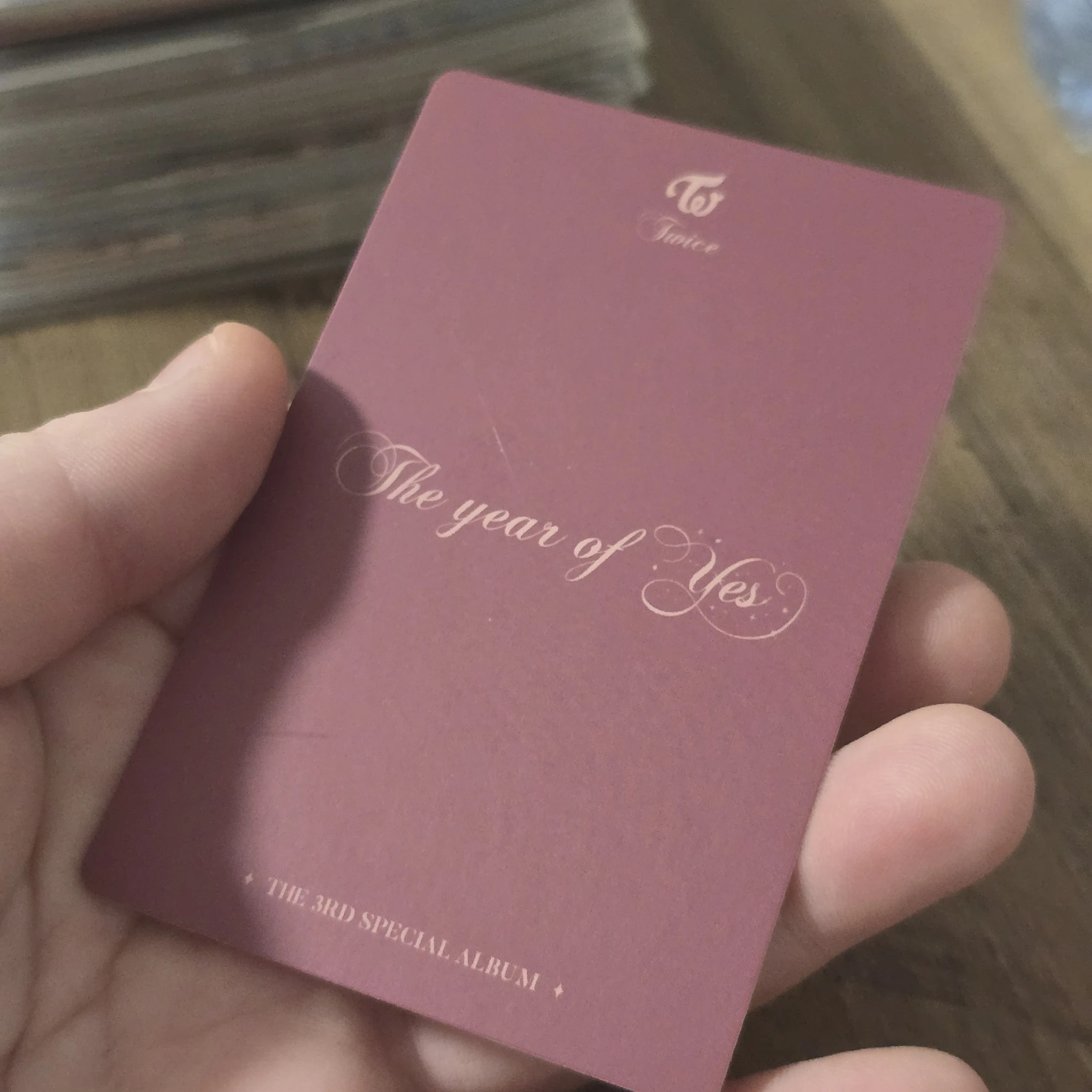 TWICE TWICE - The Year of "Yes" Album pob (pre-order benefit) photocard set B version listing photo 2