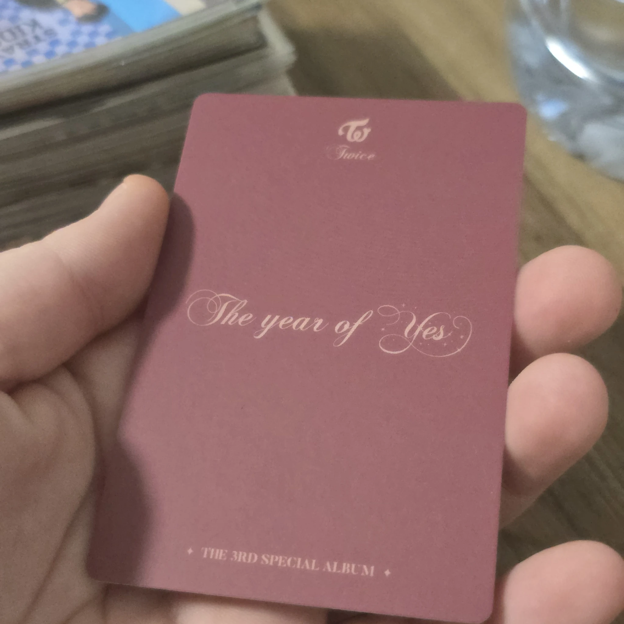 TWICE Sana TWICE - The Year of "Yes" Album pob (pre-order benefit) photocard set B version listing photo 2