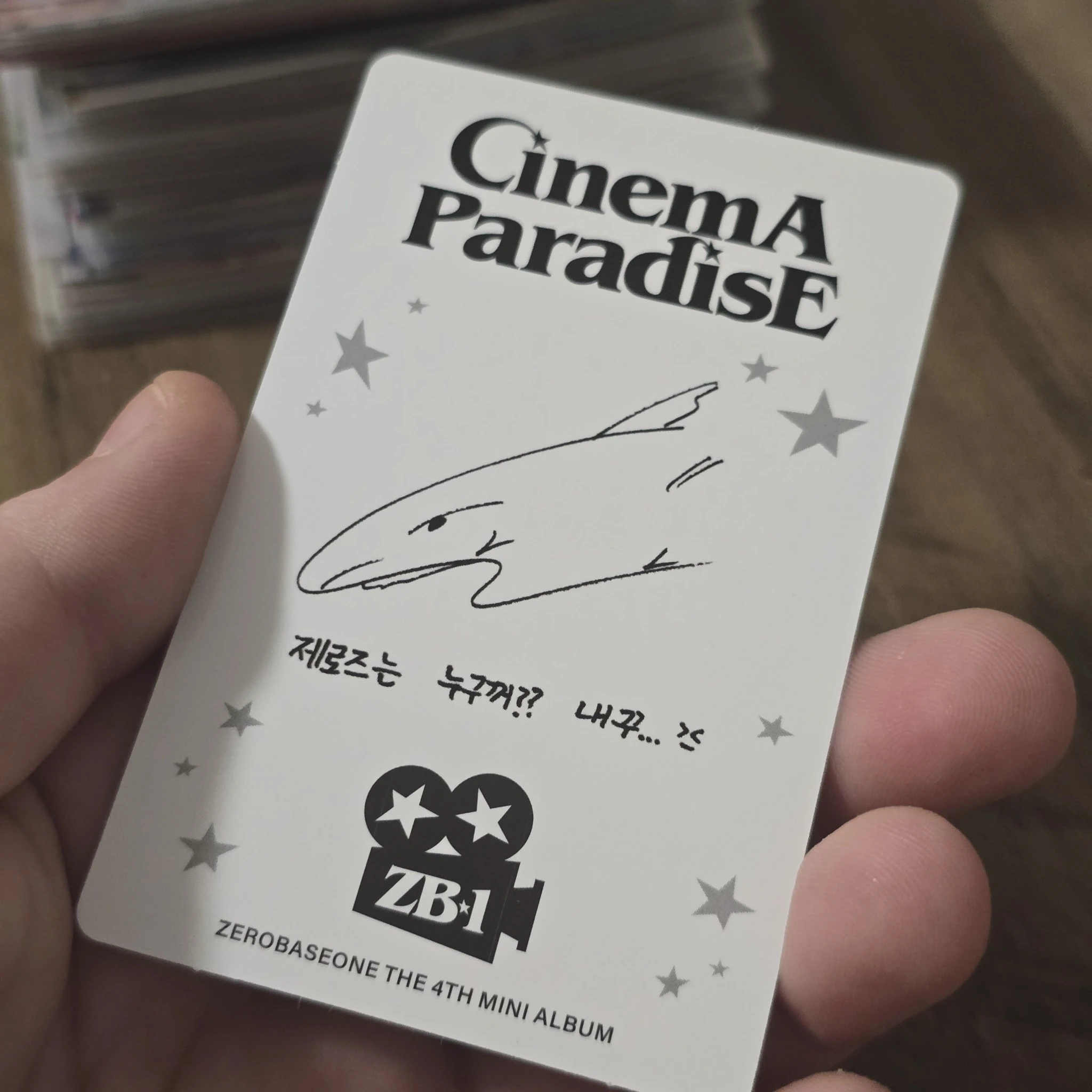 ZEROBASEONE Taerae ZEROBASEONE - Taerae - Cinema Paradise Album album photocard digipack version B version listing photo 2