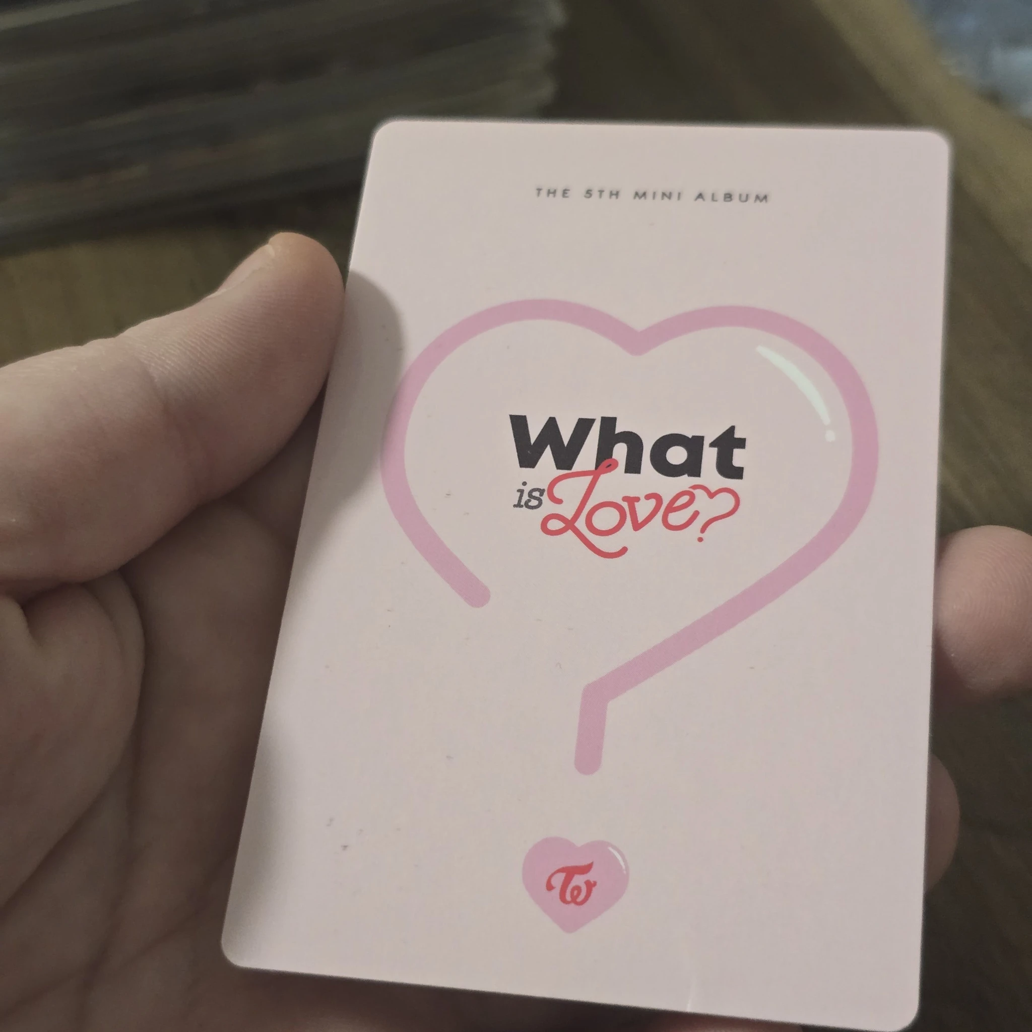 TWICE Tzuyu TWICE - What is Love? Album A version pob (pre-order benefit) photocard set listing photo 2