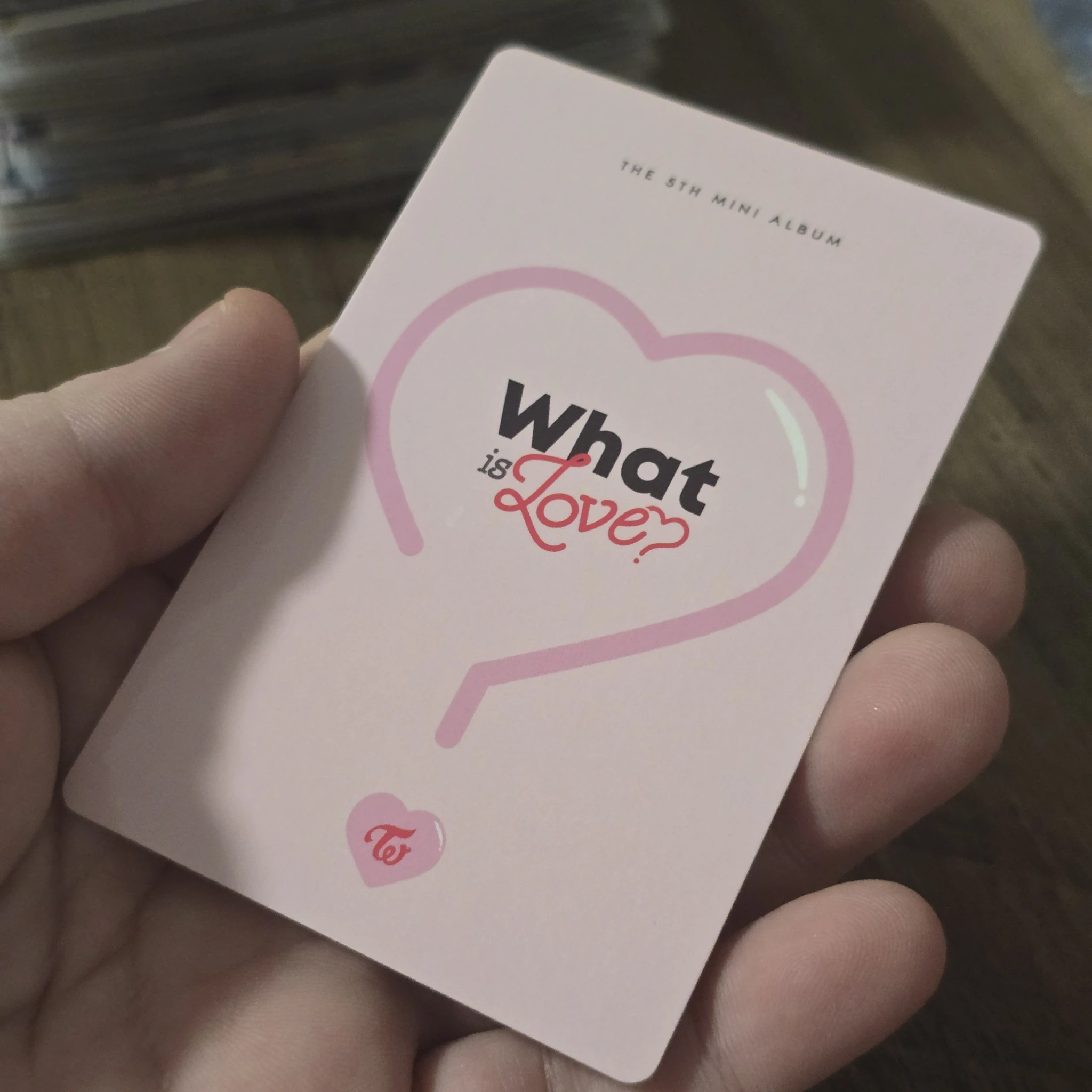TWICE Mina TWICE - What is Love? Album A version pob (pre-order benefit) photocard set listing photo 2