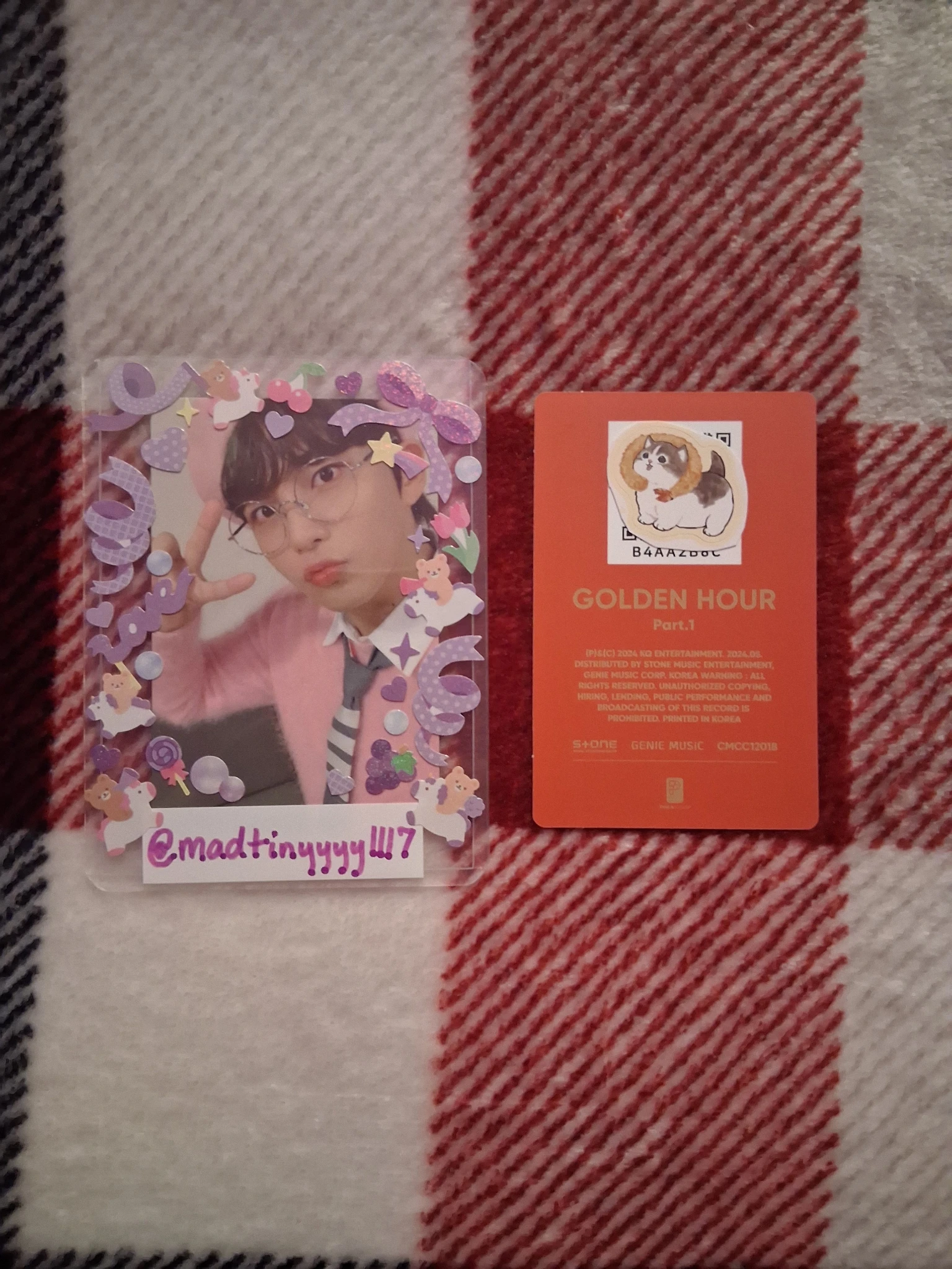ATEEZ Wooyoung ATEEZ - Wooyoung - Golden Hour : Part.1 Album album photocard qr card listing photo 2