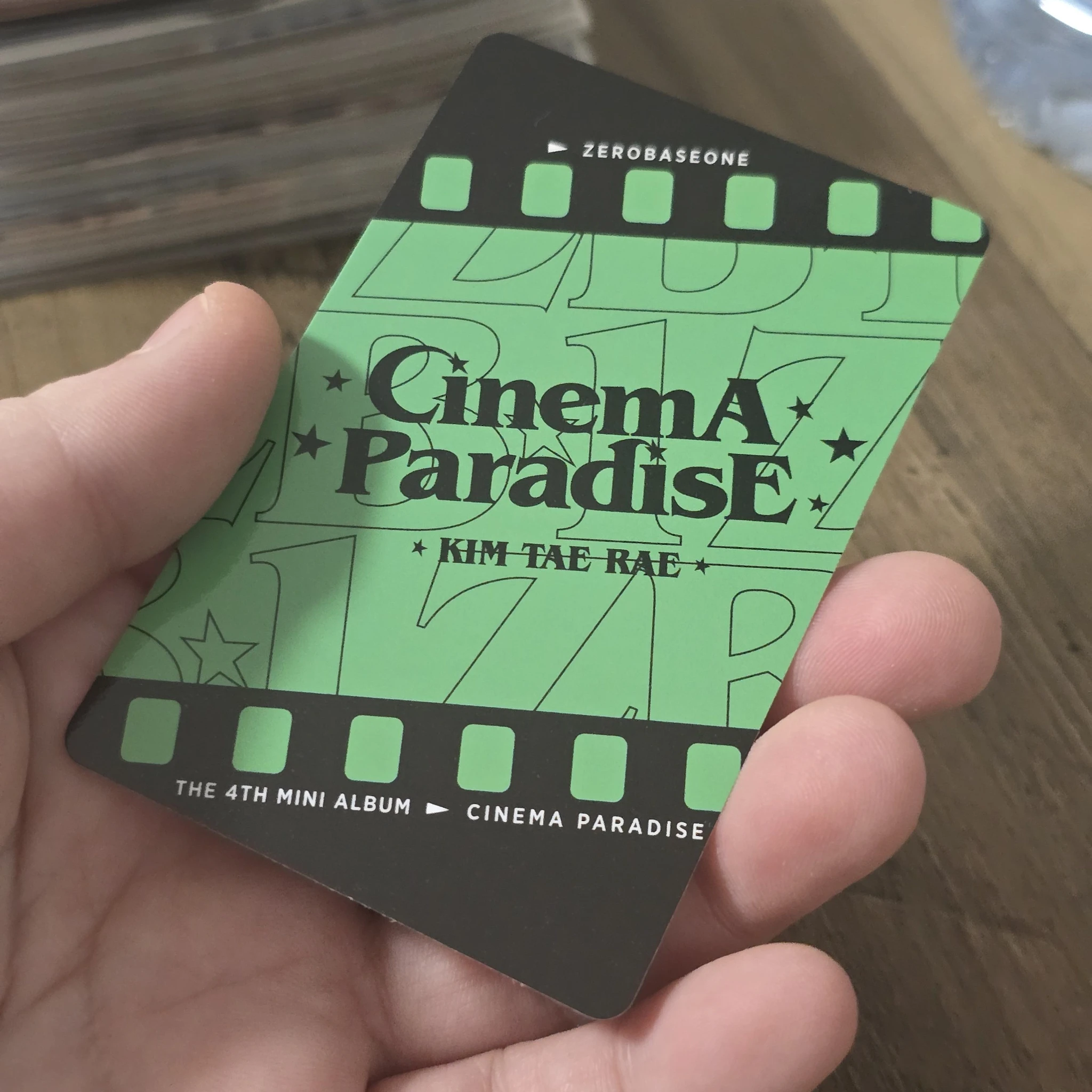 ZEROBASEONE Taerae ZEROBASEONE - Taerae - Cinema Paradise Album album photocard film version listing photo 2