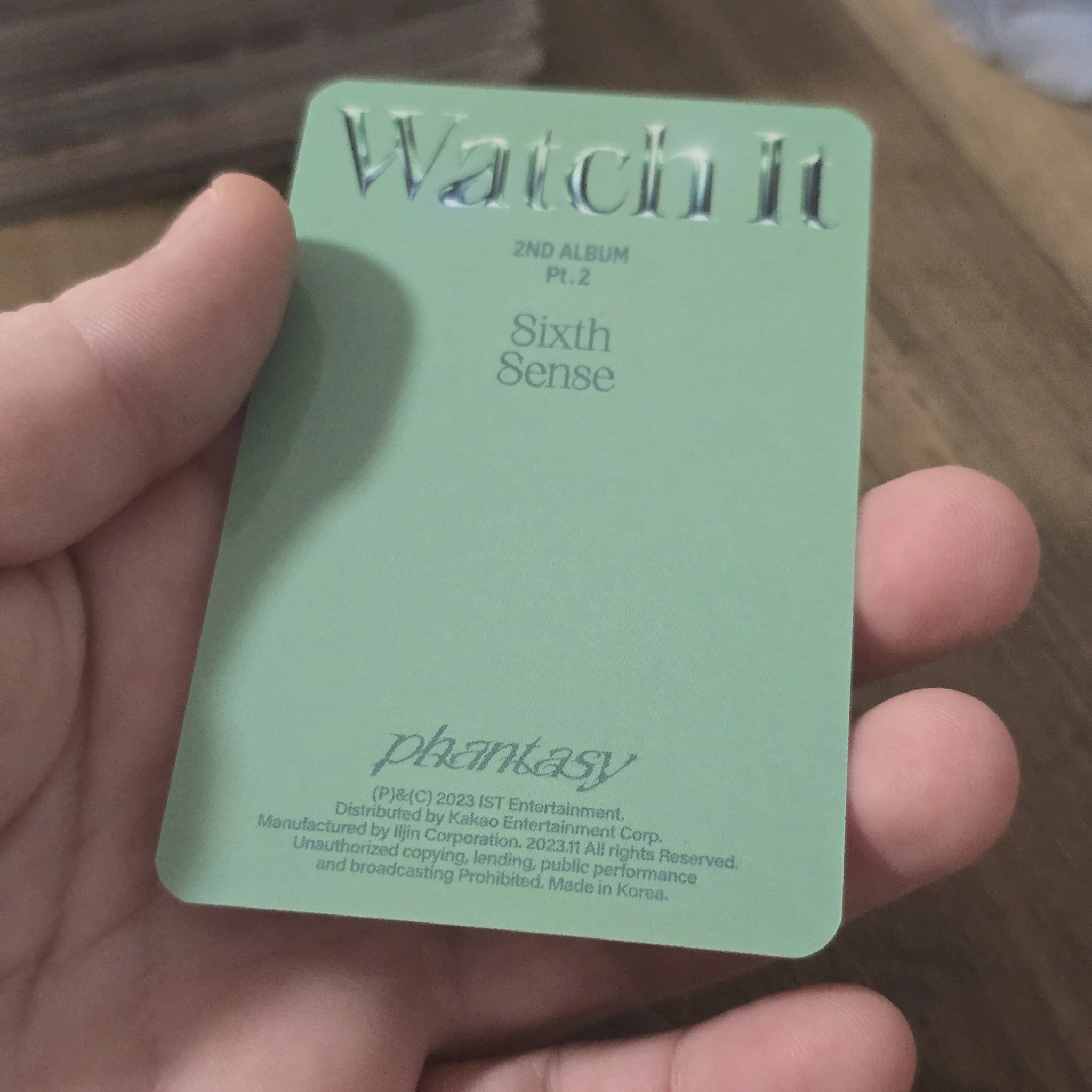 THE BOYZ New THE BOYZ - New - Phantasy Pt. 2: Sixth Sense Album album photocard warn version listing photo 2
