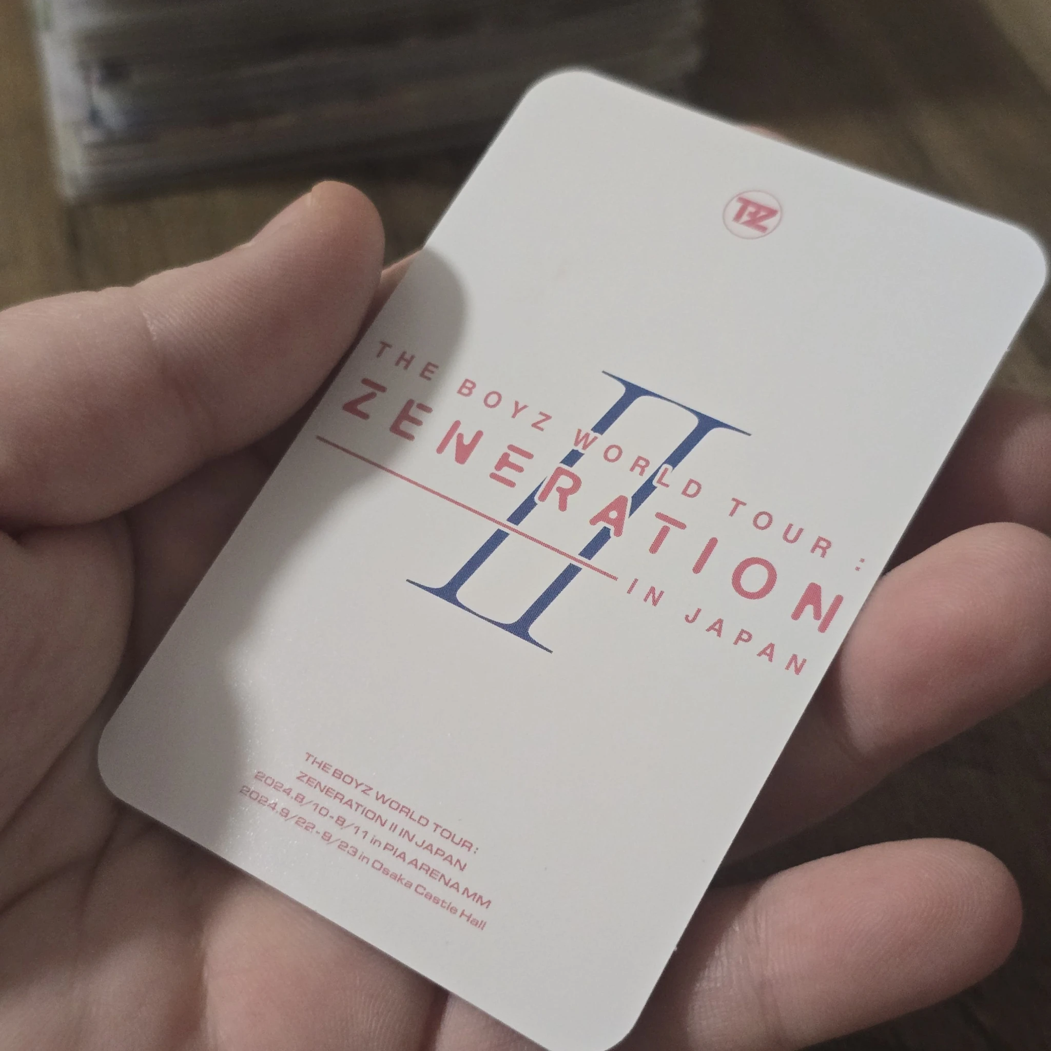 THE BOYZ THE BOYZ - Younghoon & Haknyeon & New - WORLD TOUR: Zeneration 2 Event trading card japan listing photo 2