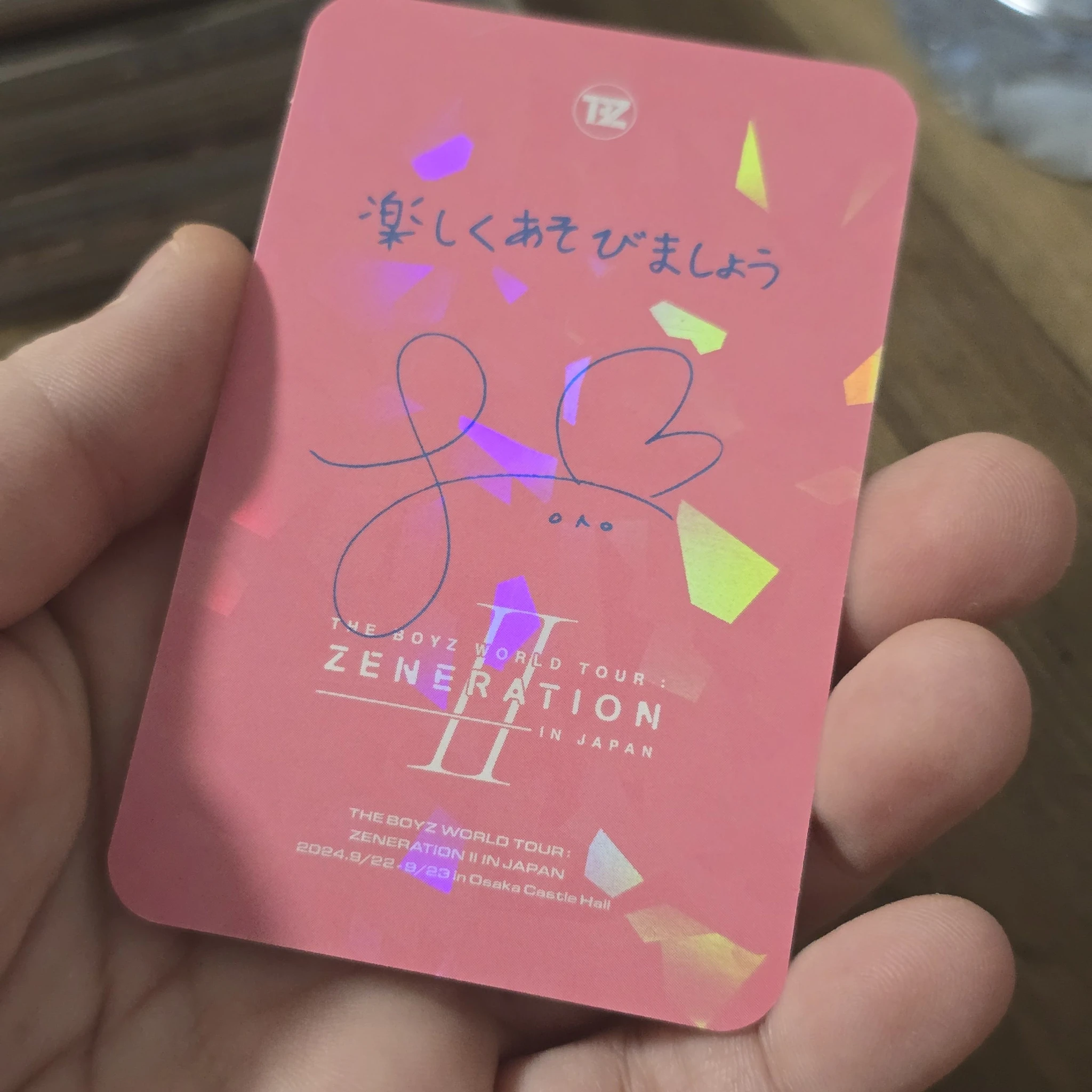 THE BOYZ Sangyeon THE BOYZ - Sangyeon - WORLD TOUR: Zeneration 2 Event trading card japan listing photo 2
