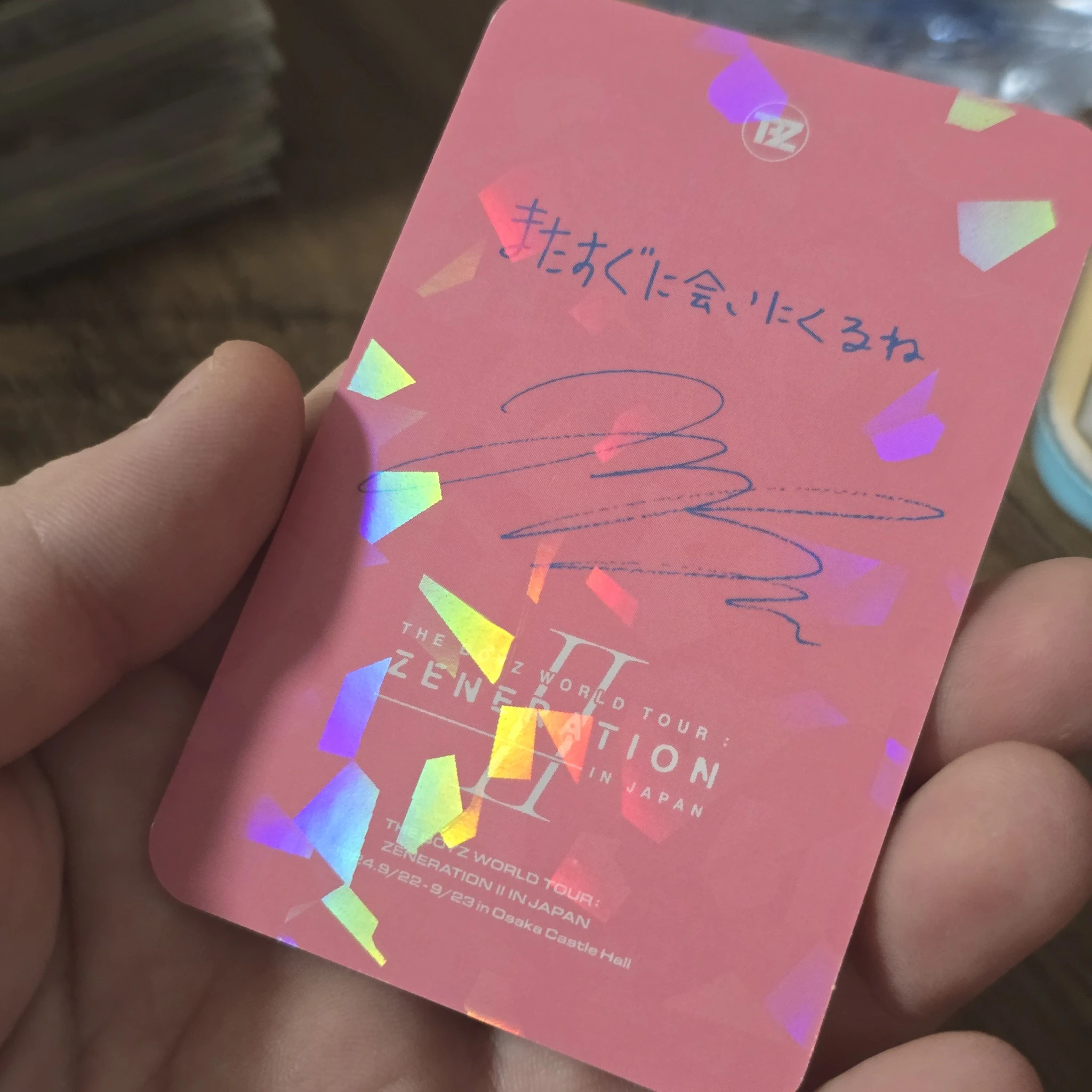 THE BOYZ Jacob THE BOYZ - Jacob - WORLD TOUR: Zeneration 2 Event trading card japan listing photo 2