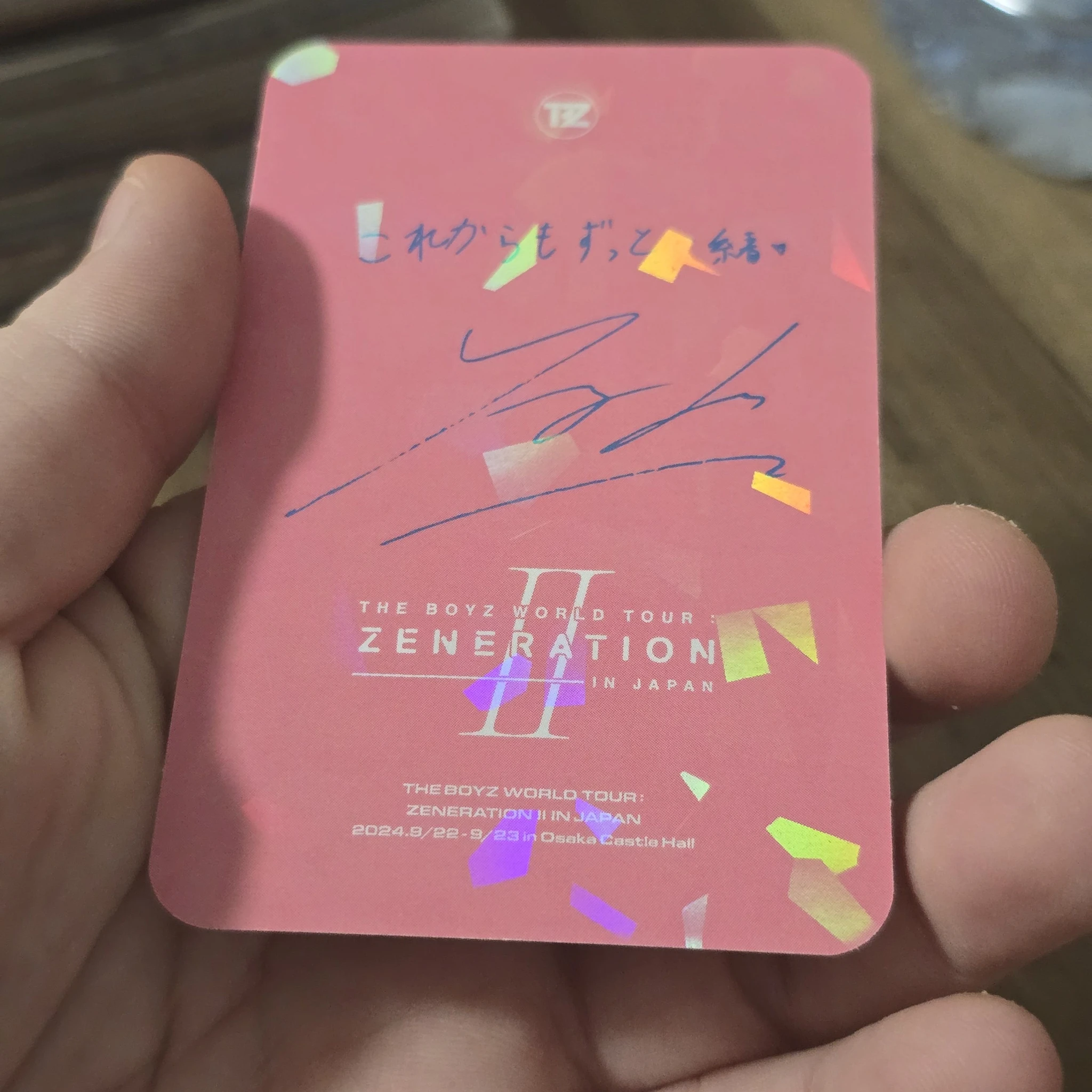 THE BOYZ Younghoon THE BOYZ - Younghoon - WORLD TOUR: Zeneration 2 Event trading card japan listing photo 2