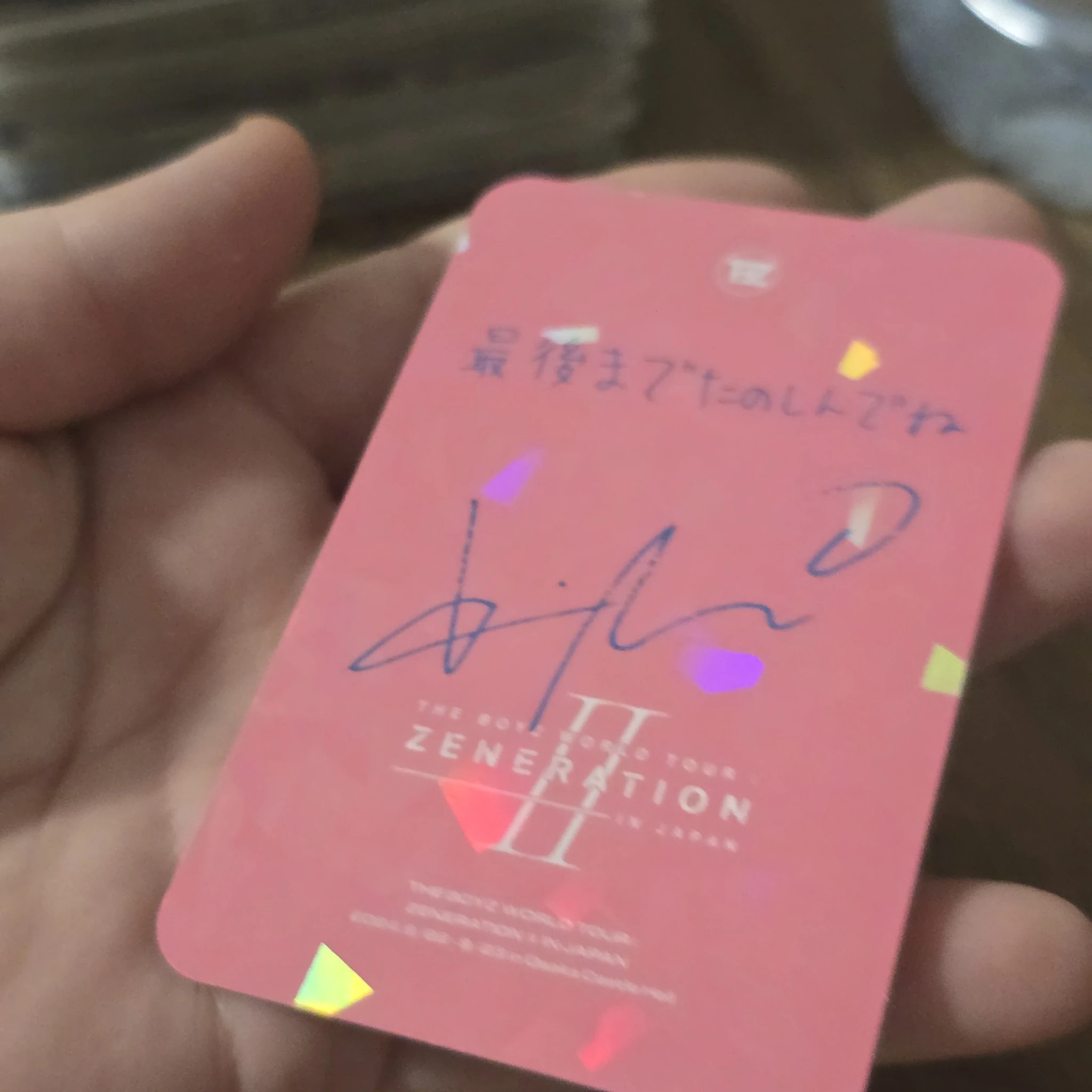 THE BOYZ Kevin THE BOYZ - Kevin - WORLD TOUR: Zeneration 2 Event trading card japan listing photo 2