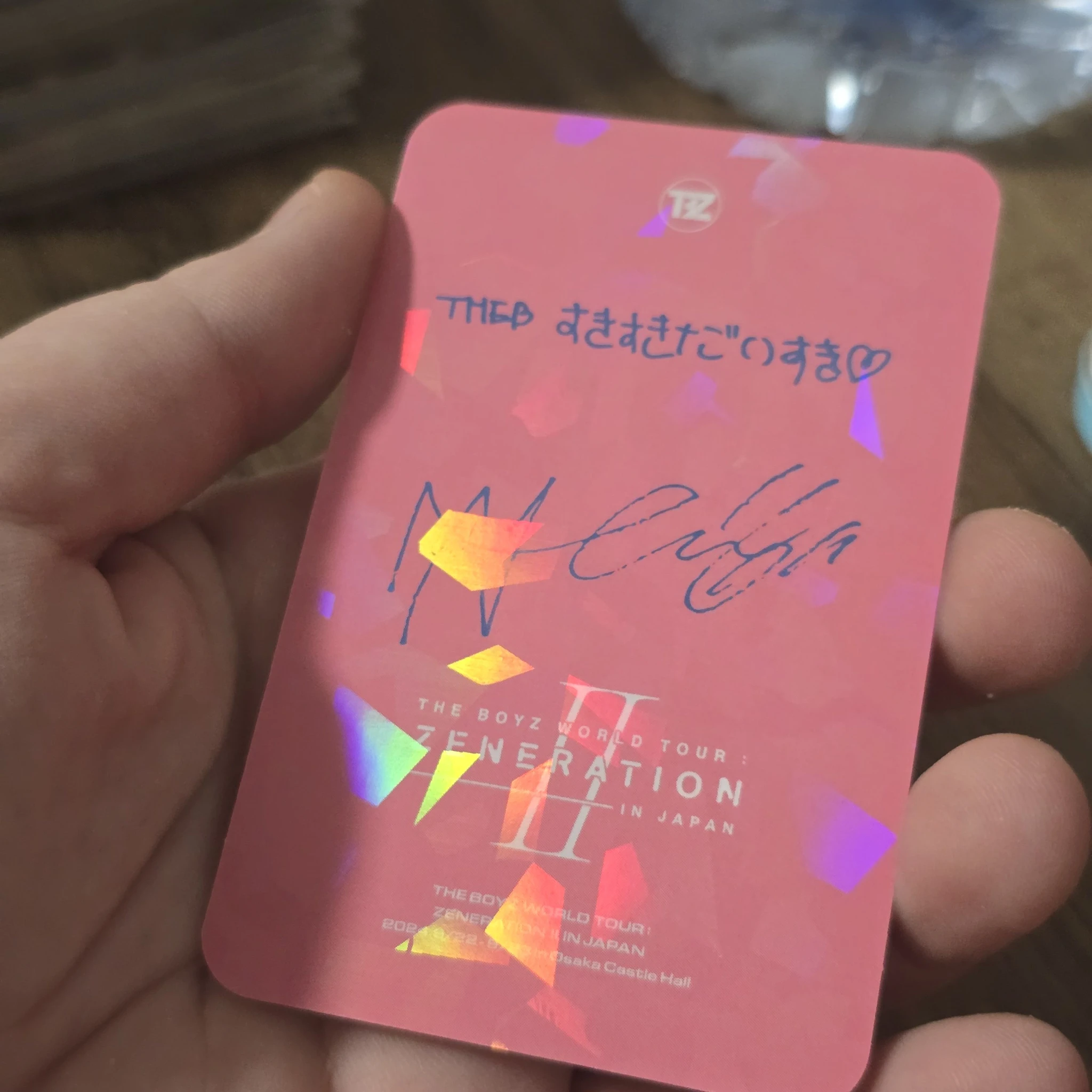 THE BOYZ New THE BOYZ - New - WORLD TOUR: Zeneration 2 Event trading card japan listing photo 2