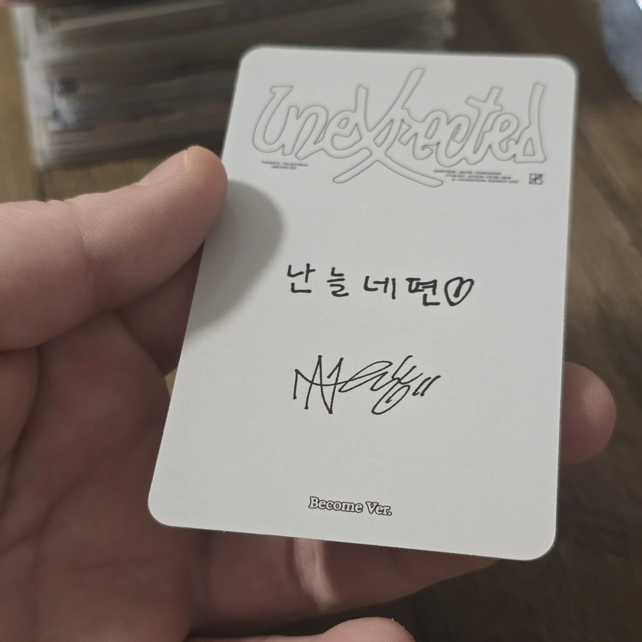 THE BOYZ New THE BOYZ - New - Unexpected Album album photocard become version listing photo 2