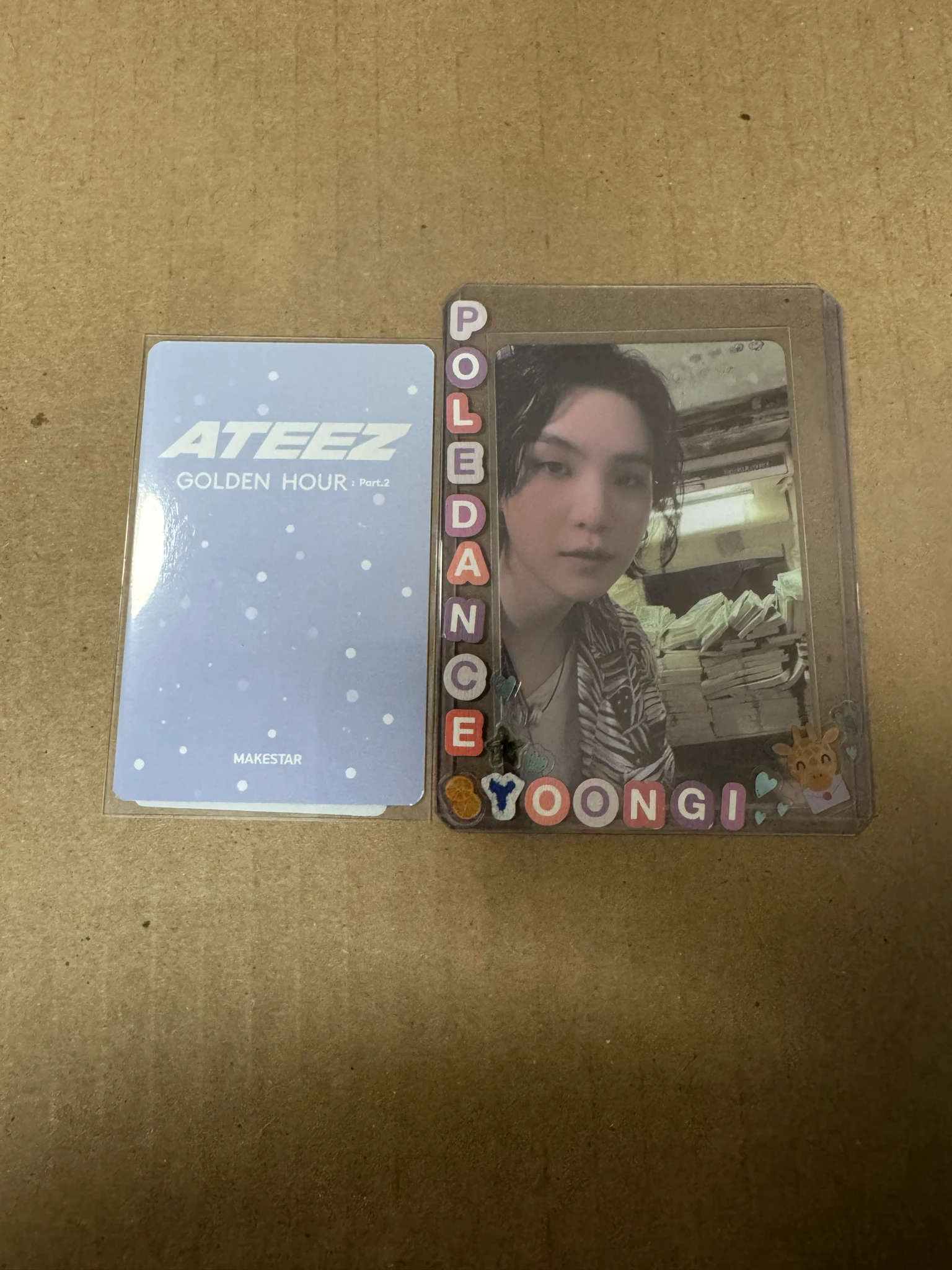 ATEEZ Mingi ATEEZ - Mingi - Golden Hour : Part 2 Album makestar pre-order benefit (pob) listing photo 2