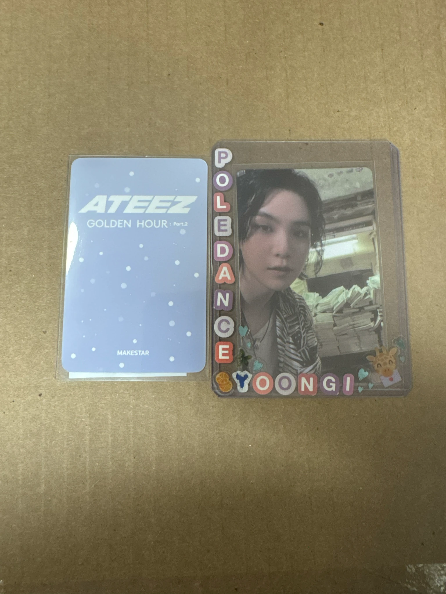 ATEEZ Wooyoung ATEEZ - Wooyoung - Golden Hour : Part 2 Album makestar pre-order benefit (pob) listing photo 2