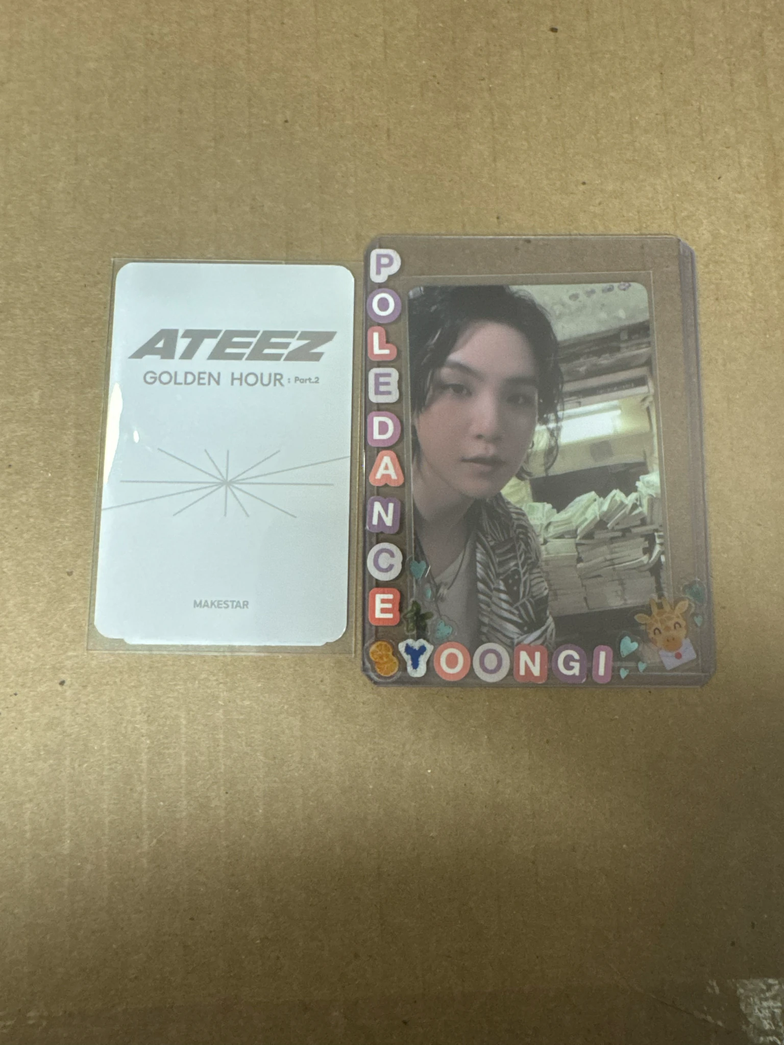 ATEEZ Wooyoung ATEEZ - Wooyoung - Golden Hour : Part.2 Album makestar pob (pre-order benefit) listing photo 2
