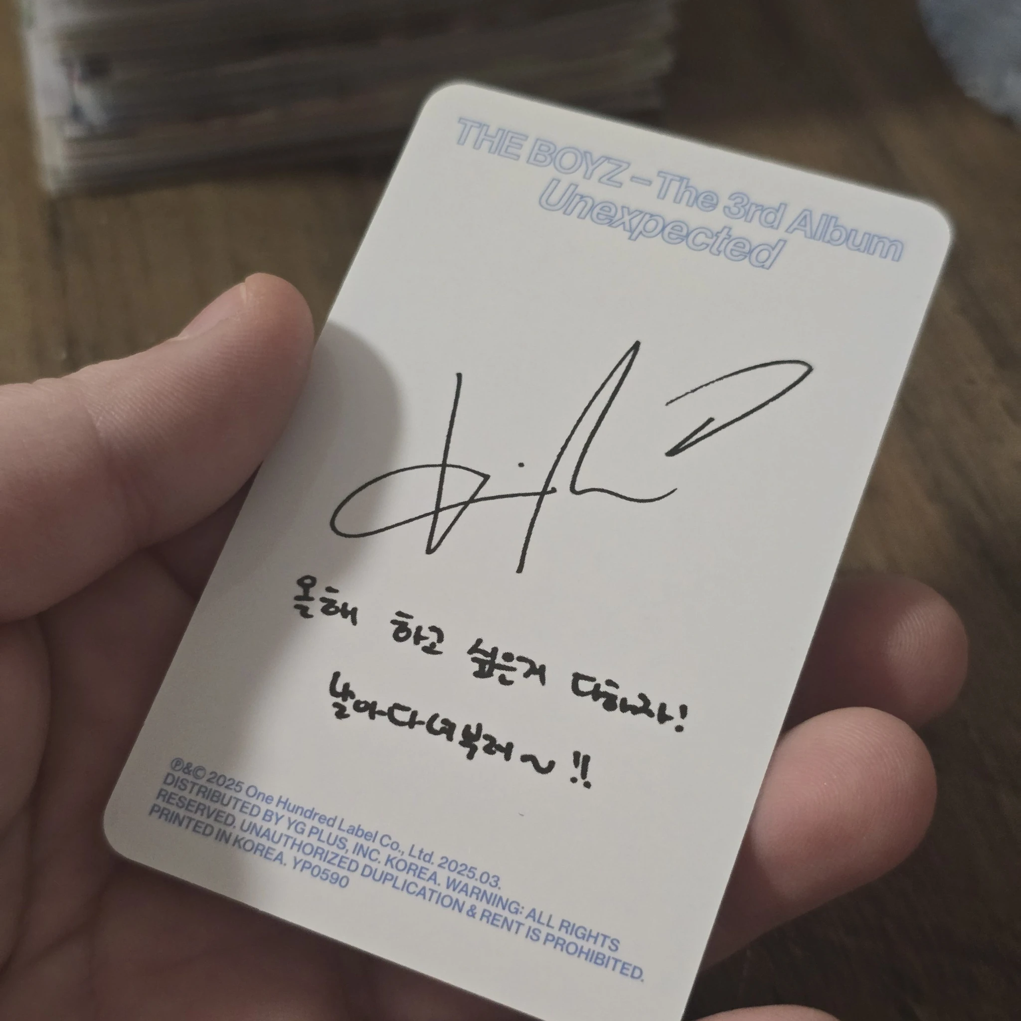 THE BOYZ Kevin THE BOYZ - Kevin - Unexpected Album begin version album photocard listing photo 2