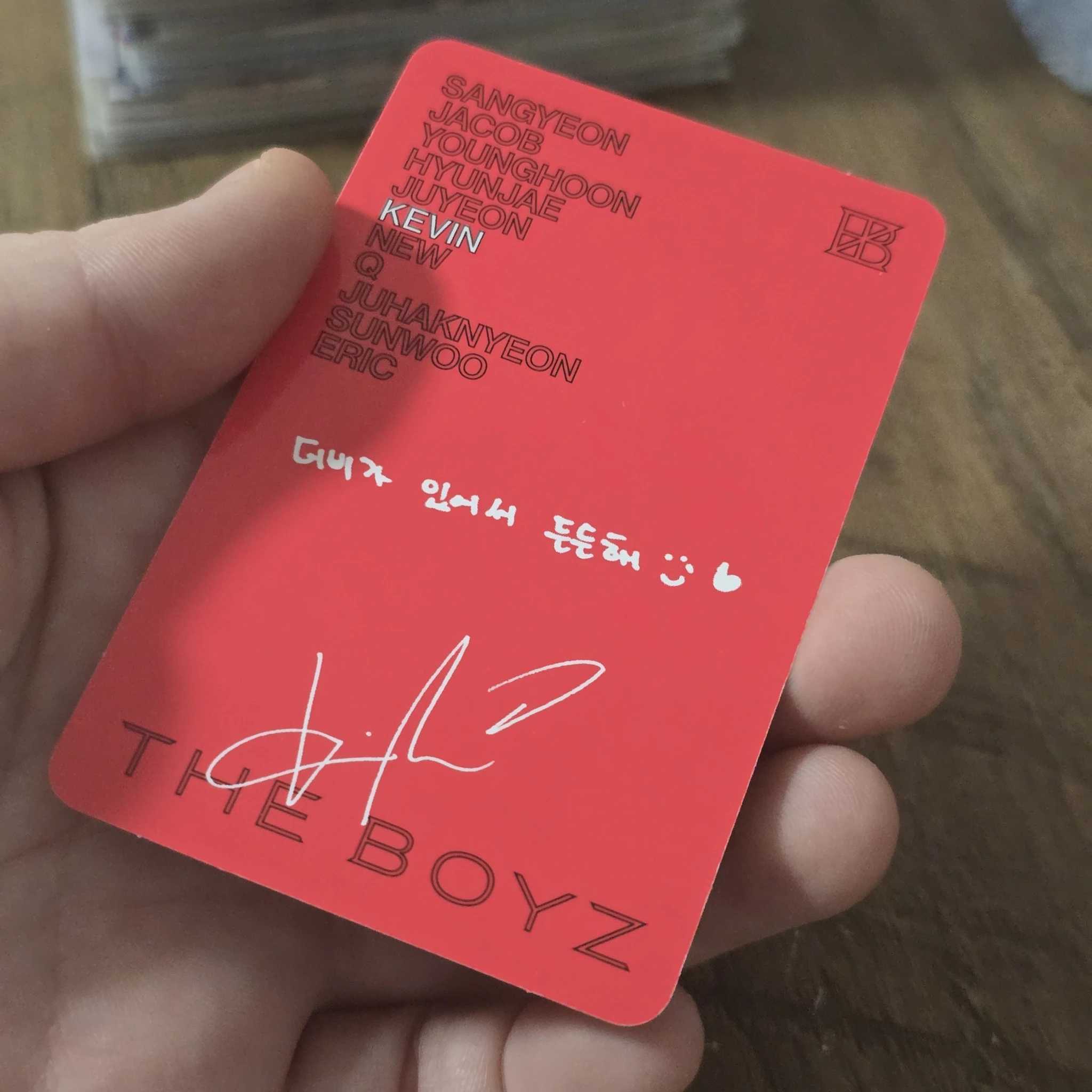 THE BOYZ Kevin THE BOYZ - Kevin - Unexpected Album breakthrough version album photocard listing photo 2