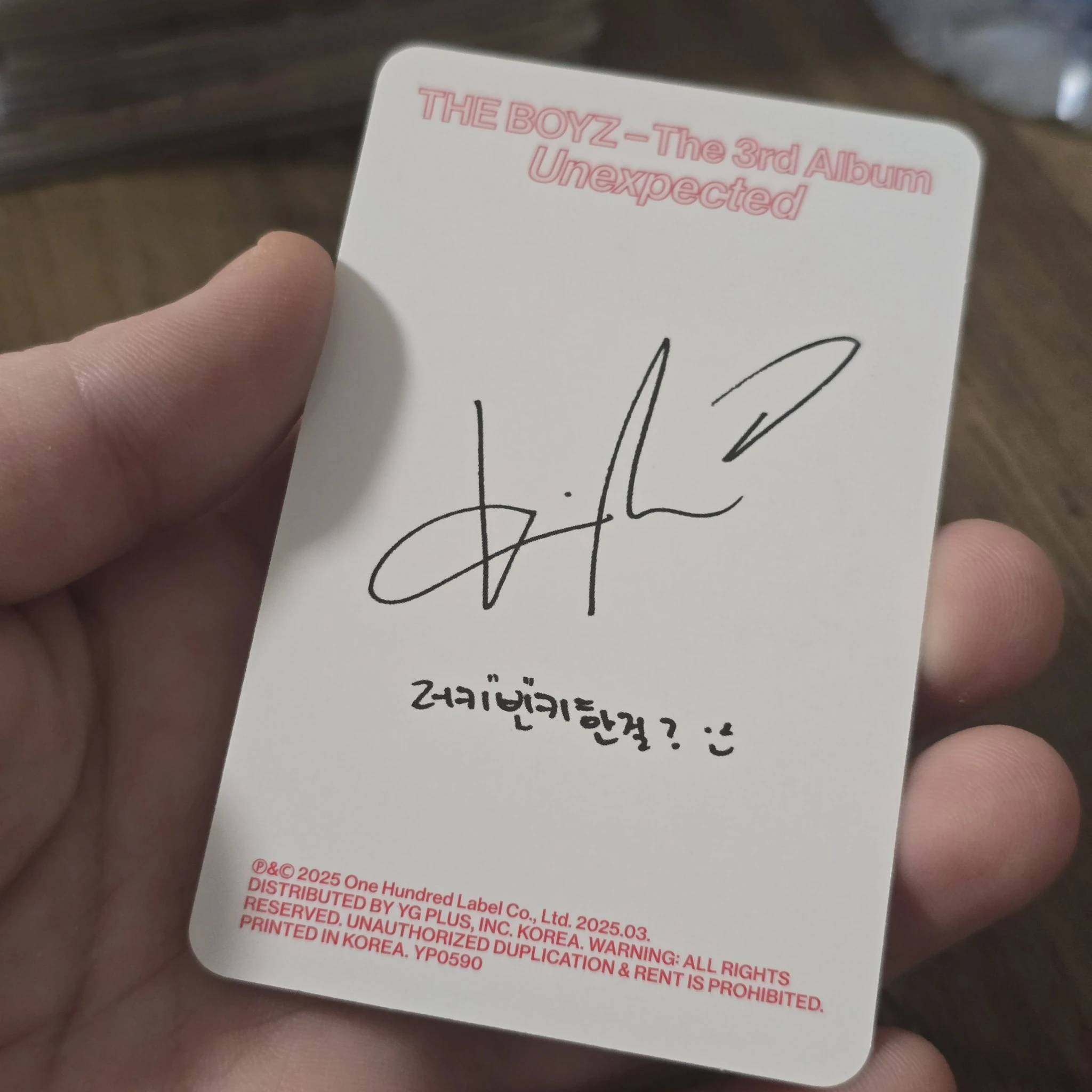 THE BOYZ Kevin THE BOYZ - Kevin - Unexpected Album breakthrough version album photocard listing photo 2