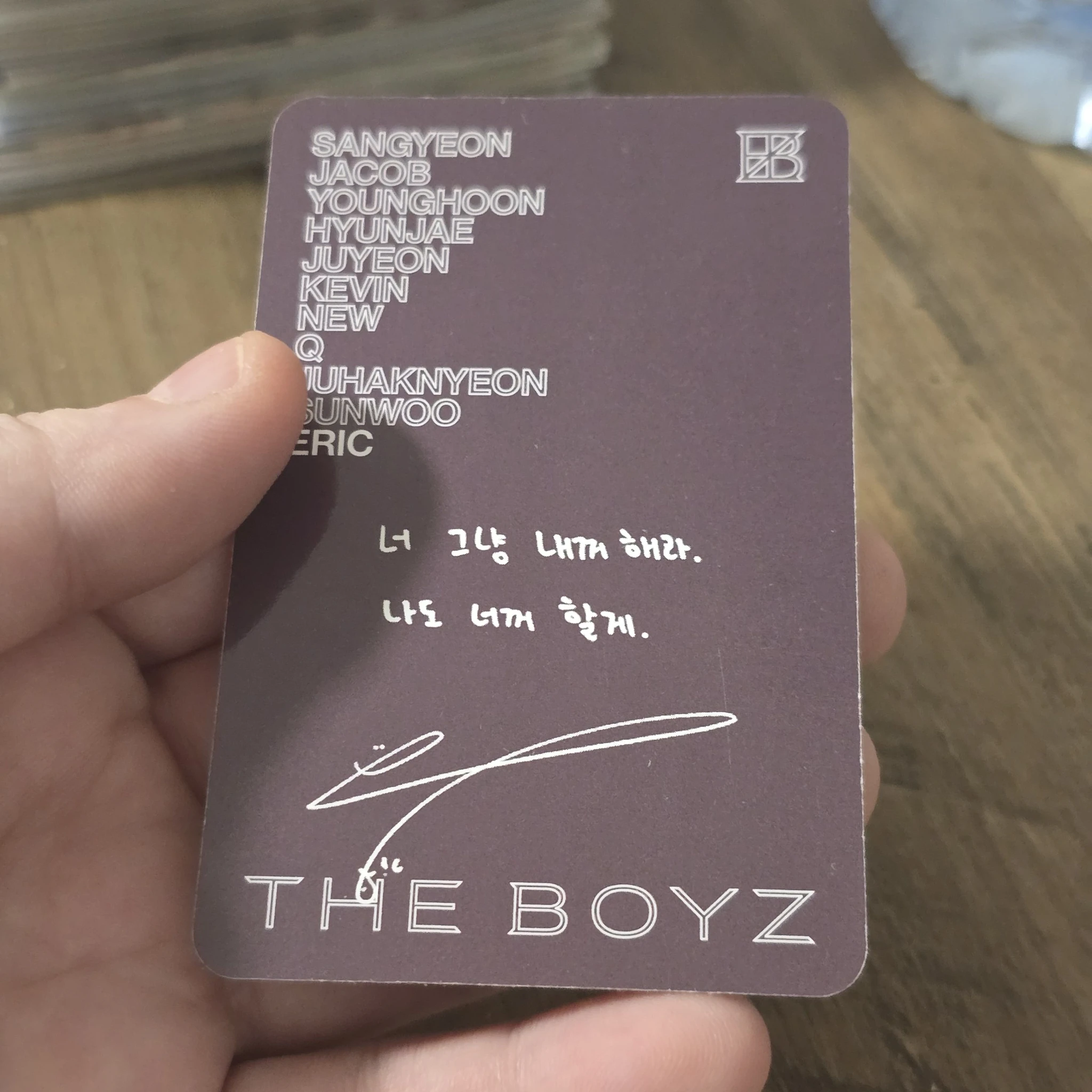 THE BOYZ Eric THE BOYZ - Eric - Unexpected Album become version album photocard listing photo 2