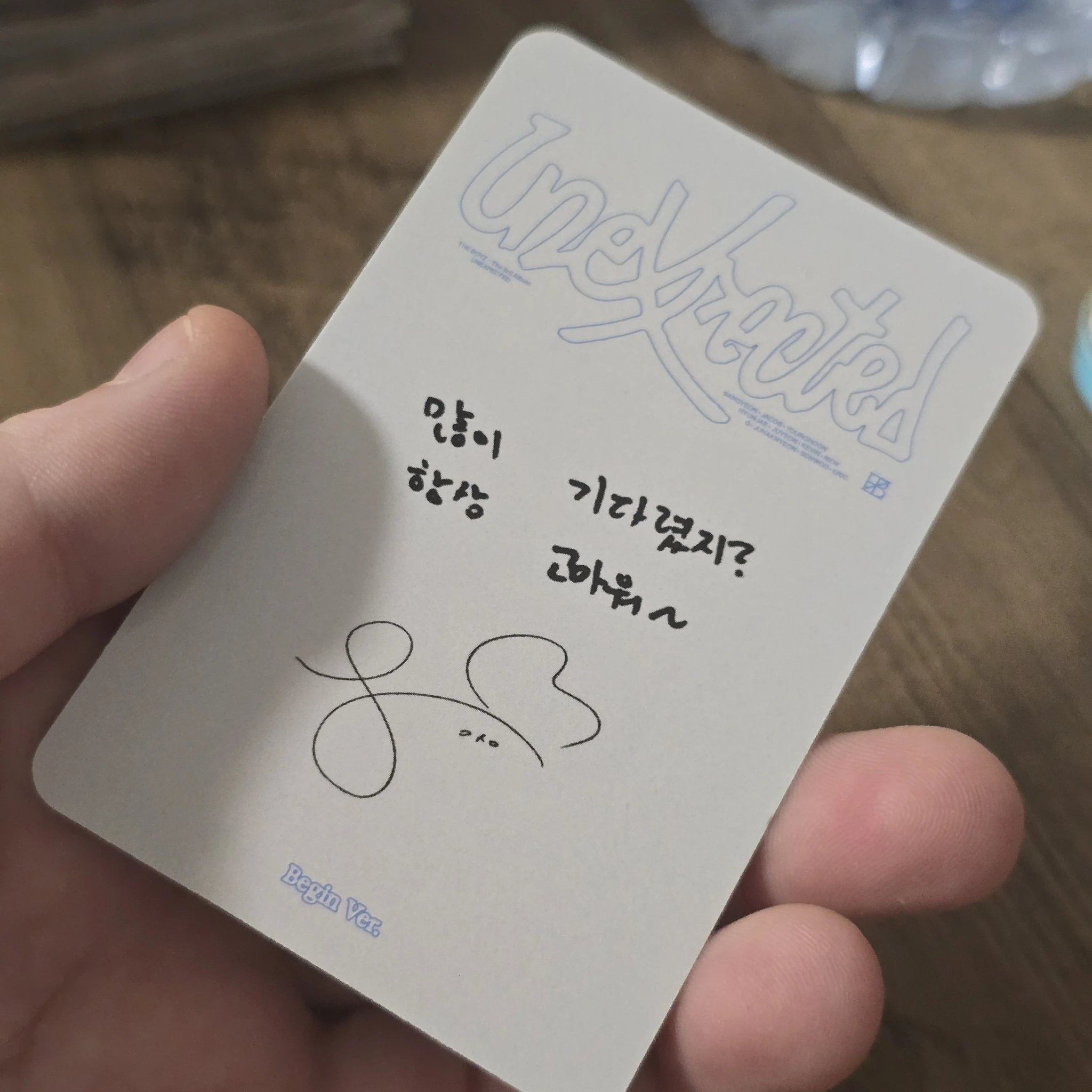 THE BOYZ Sangyeon THE BOYZ - Sangyeon - Unexpected Album begin version album photocard listing photo 2