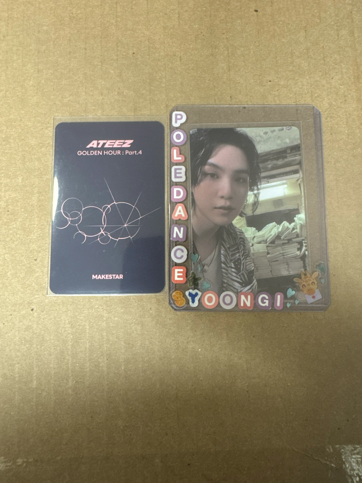 ATEEZ Wooyoung ATEEZ - Wooyoung - Golden Hour : Part.4 Album makestar video call (fancall) pob (pre-order benefit) poca album listing photo 2