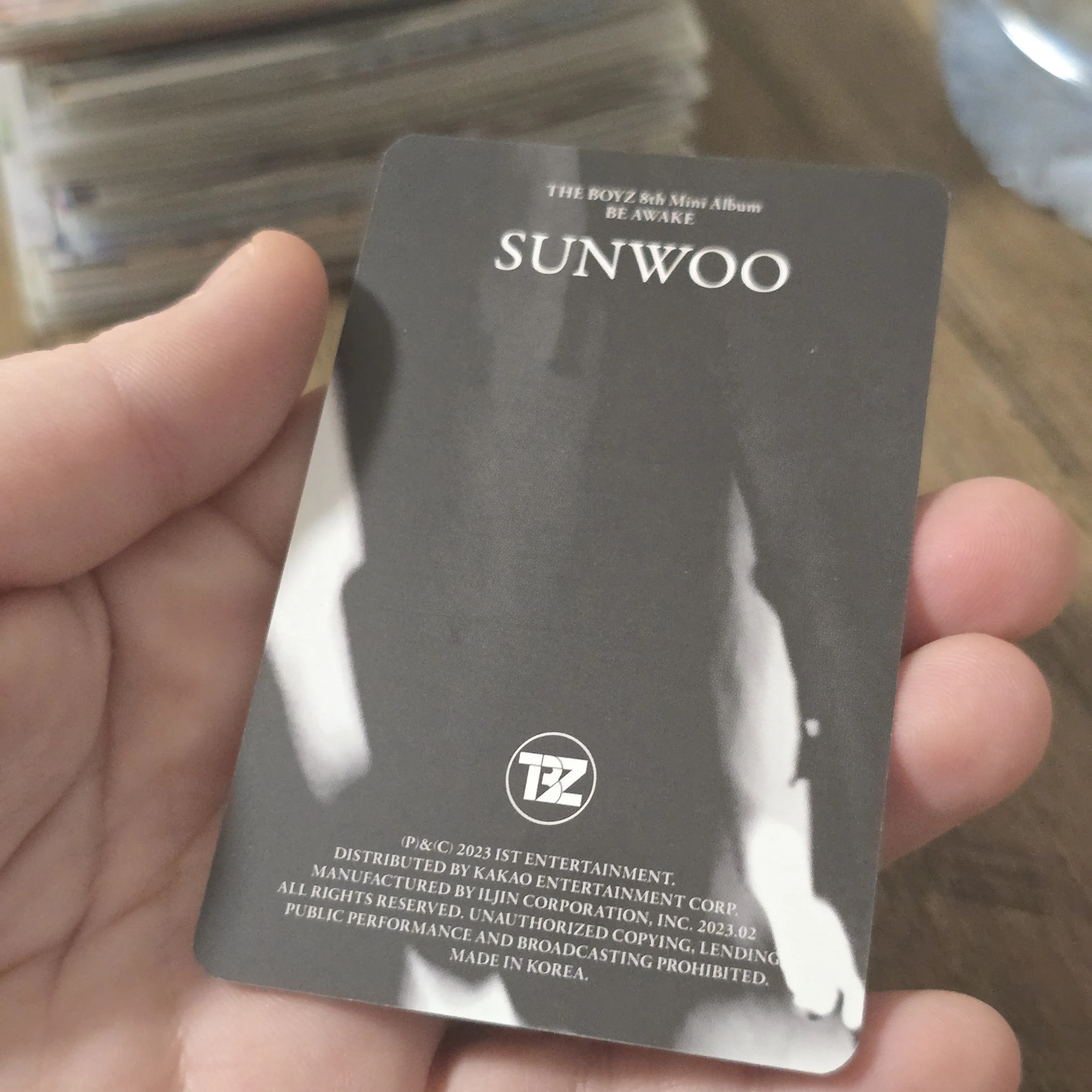 THE BOYZ Sunwoo THE BOYZ - Sunwoo - Be Awake Album album photocard reach version listing photo 2