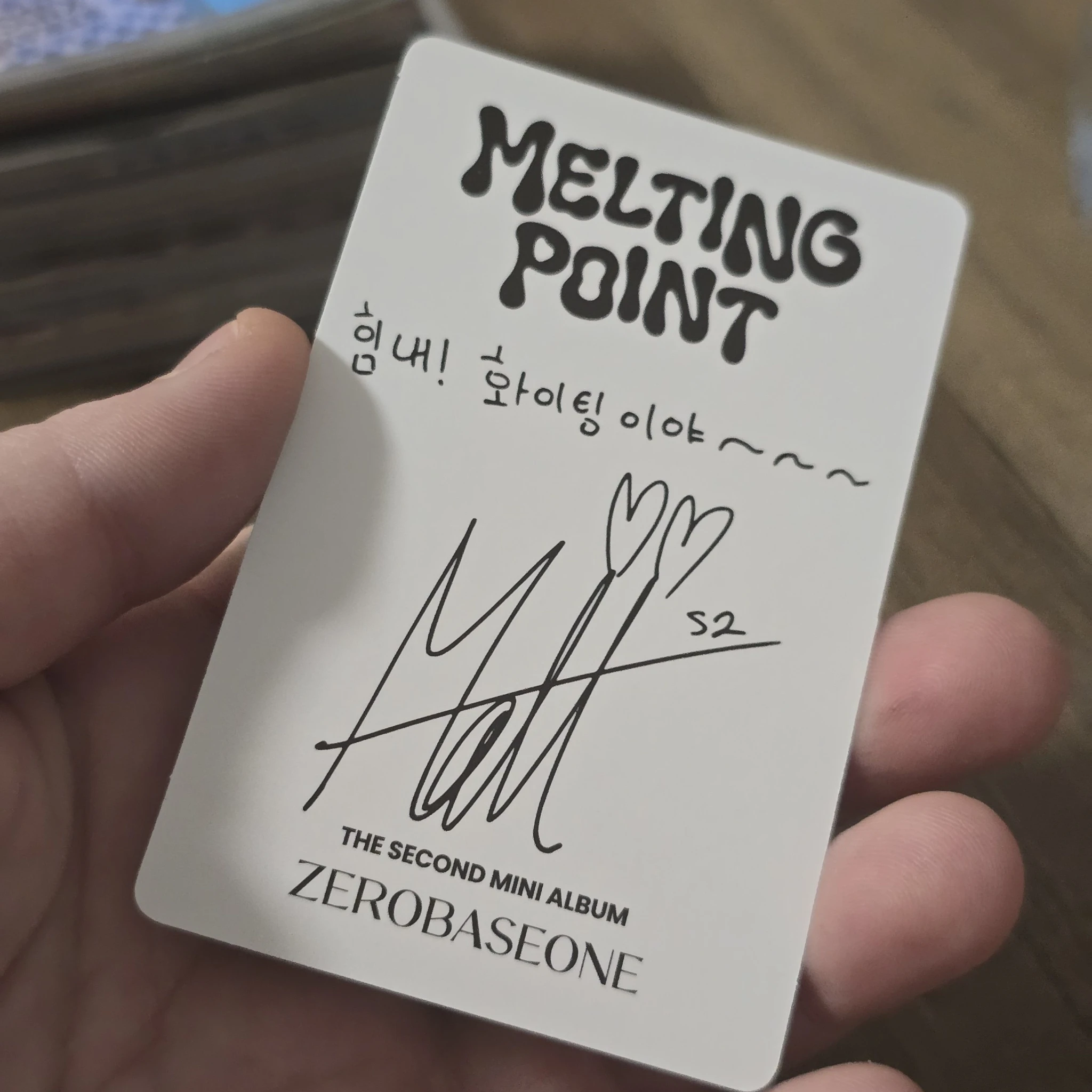 ZEROBASEONE Matthew ZEROBASEONE - Matthew - Melting Point Album loyalty version B version album photocard listing photo 2