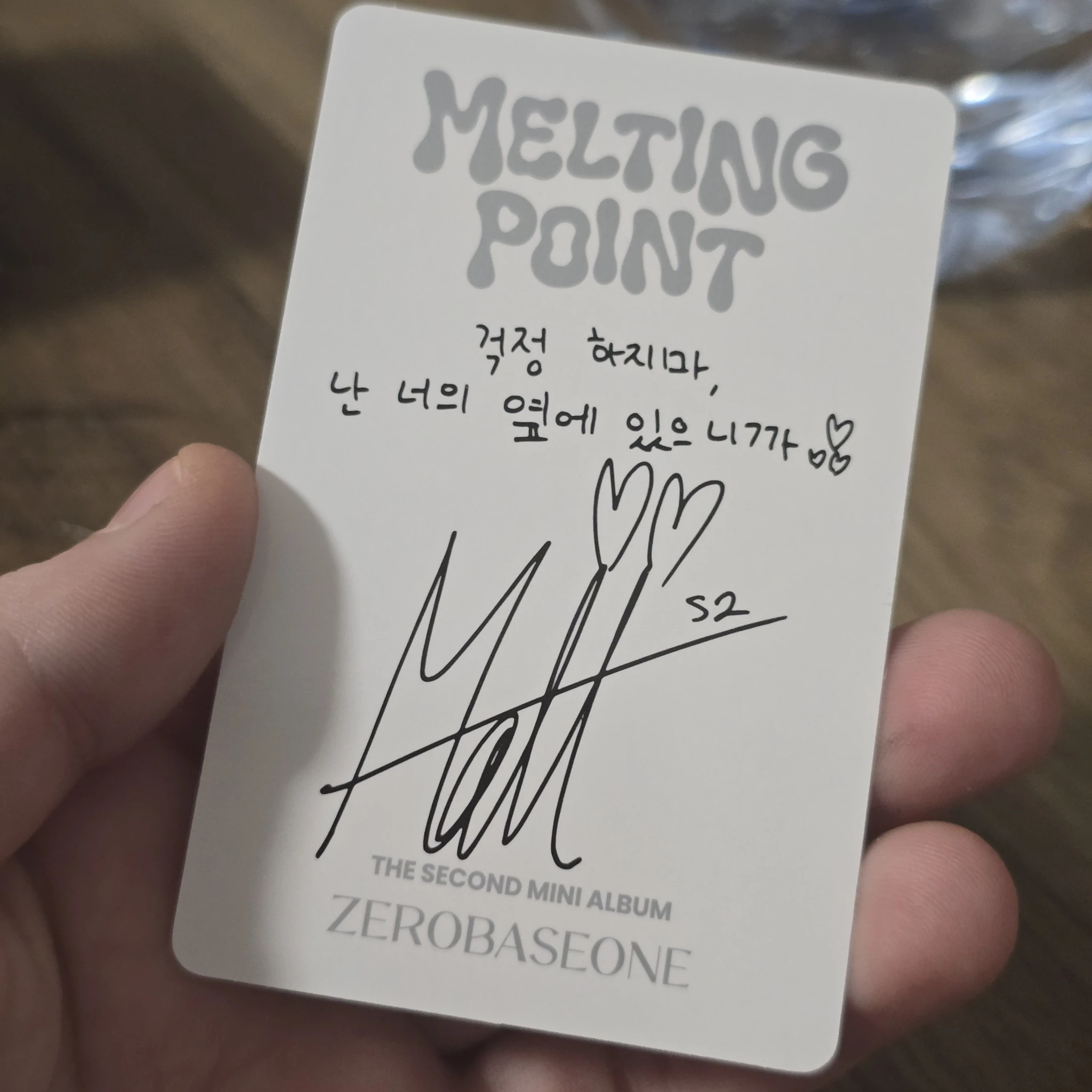 ZEROBASEONE Matthew ZEROBASEONE - Matthew - Melting Point Album album photocard digipack version A version listing photo 2