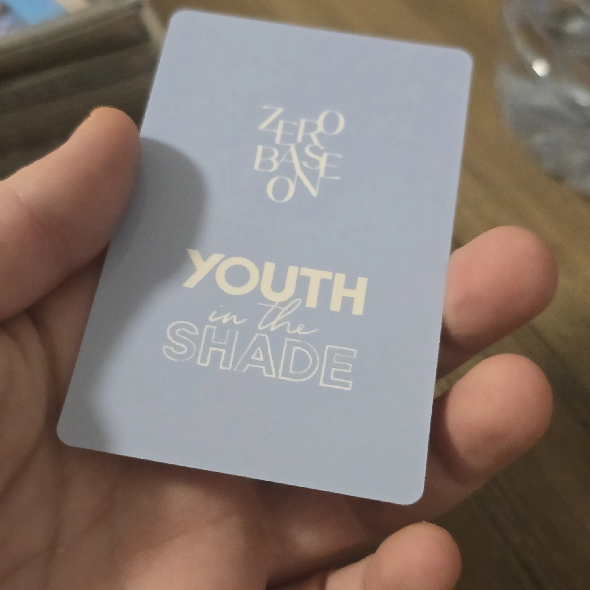 ZEROBASEONE Jiwoong ZEROBASEONE - Jiwoong - Youth in the Shade Album pob (pre-order benefit) tower records listing photo 2