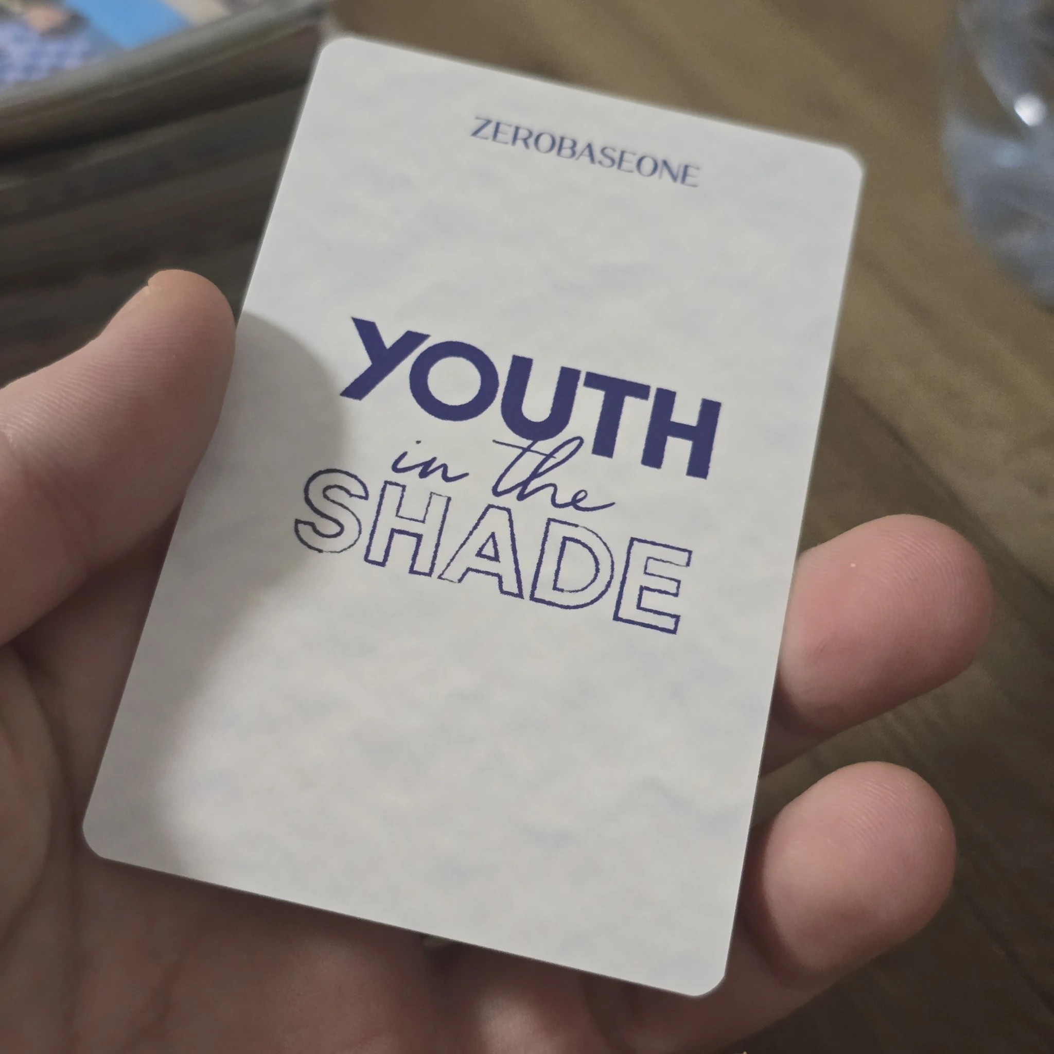 ZEROBASEONE Hanbin ZEROBASEONE - Hanbin - Youth in the Shade Album withmuu pob (pre-order benefit) listing photo 2