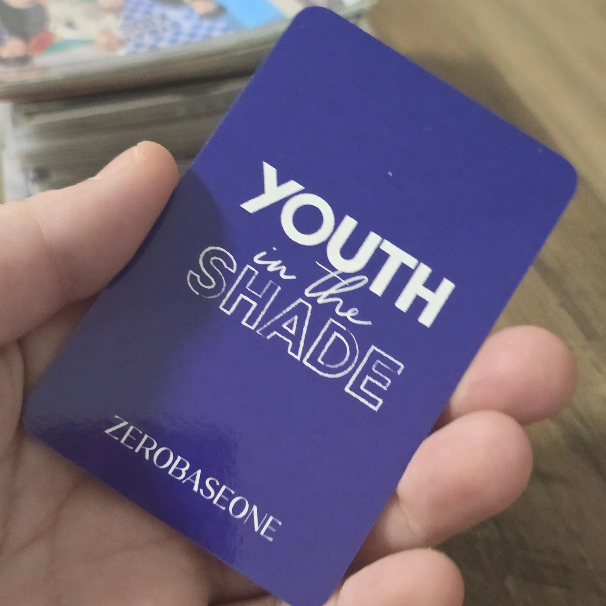 ZEROBASEONE Hanbin ZEROBASEONE - Hanbin - Youth in the Shade Album pob (pre-order benefit) ktown4u listing photo 2