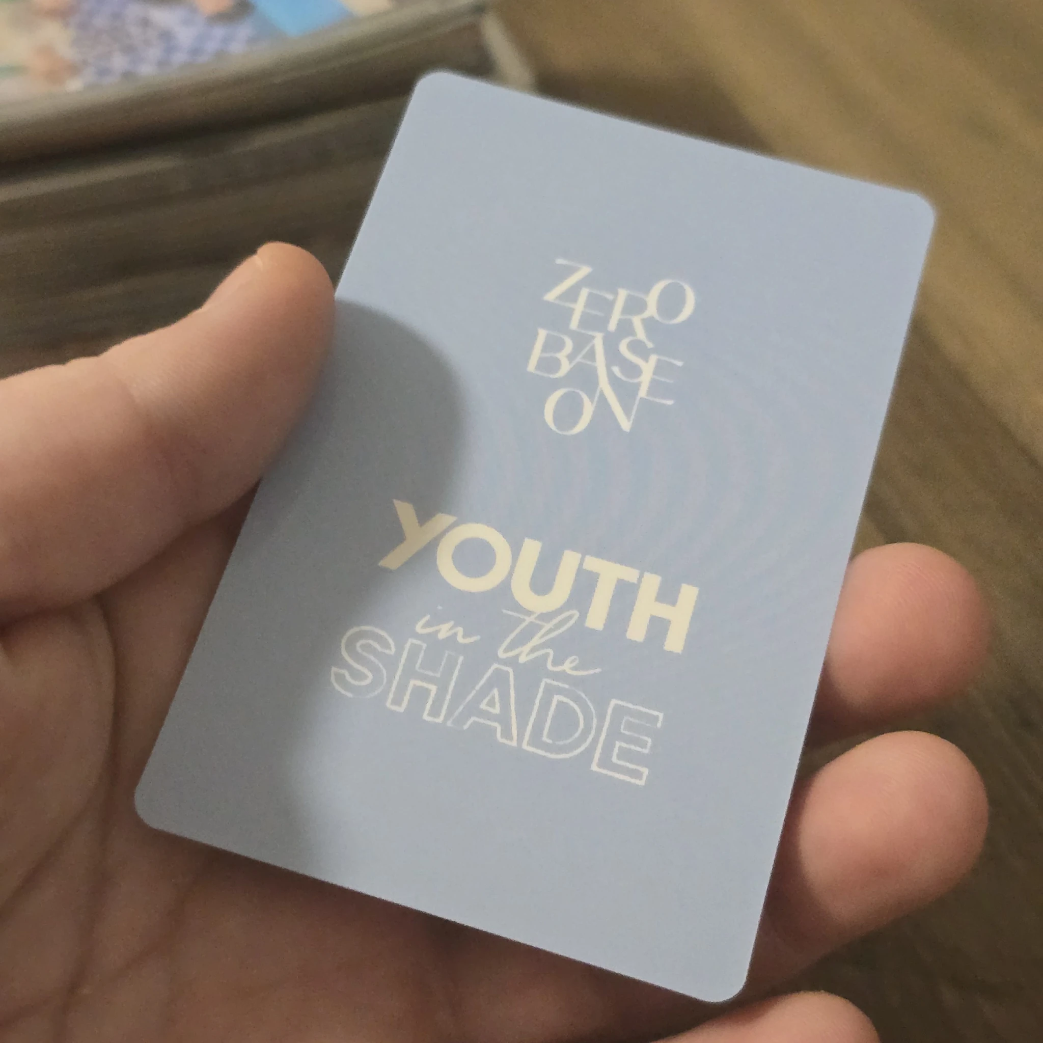 ZEROBASEONE Hanbin ZEROBASEONE - Hanbin - Youth in the Shade Album pob (pre-order benefit) tower records listing photo 2