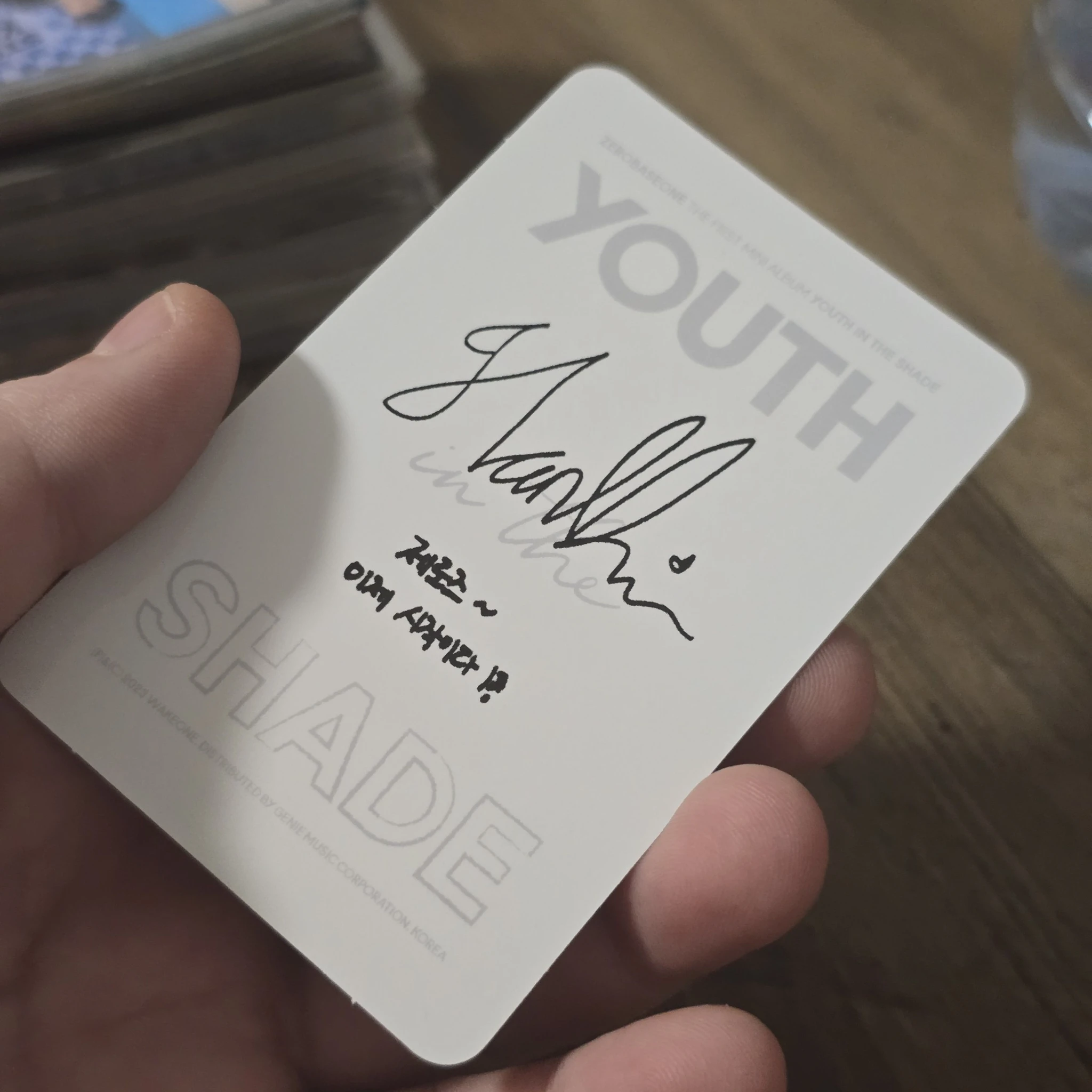 ZEROBASEONE Hanbin ZEROBASEONE - Hanbin - Youth in the Shade Album shade ver. listing photo 2