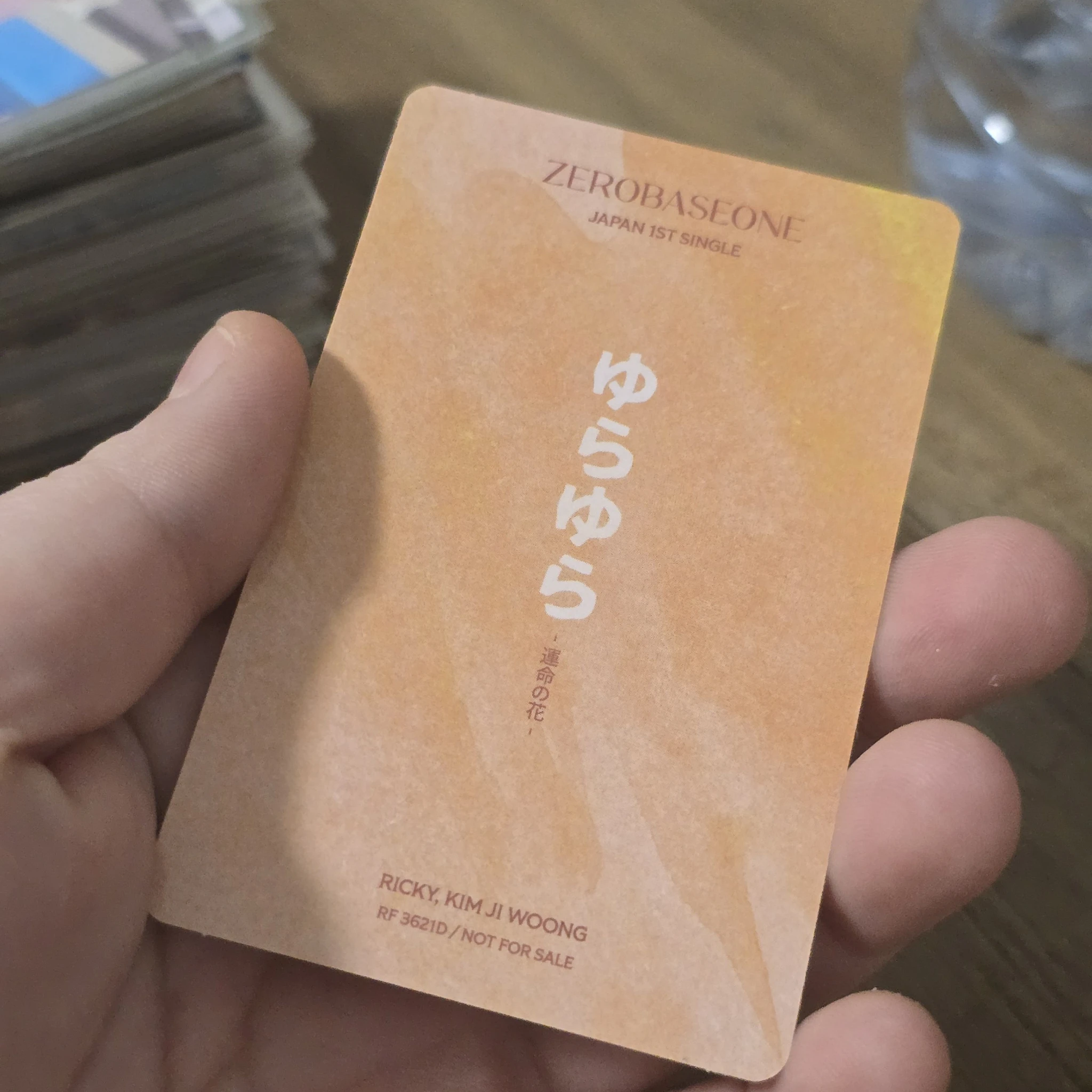 ZEROBASEONE ZEROBASEONE - Ricky & Jiwoong - Yura Yura (ゆらゆら -運命の花-) Album album photocard japanese album standard version listing photo 2