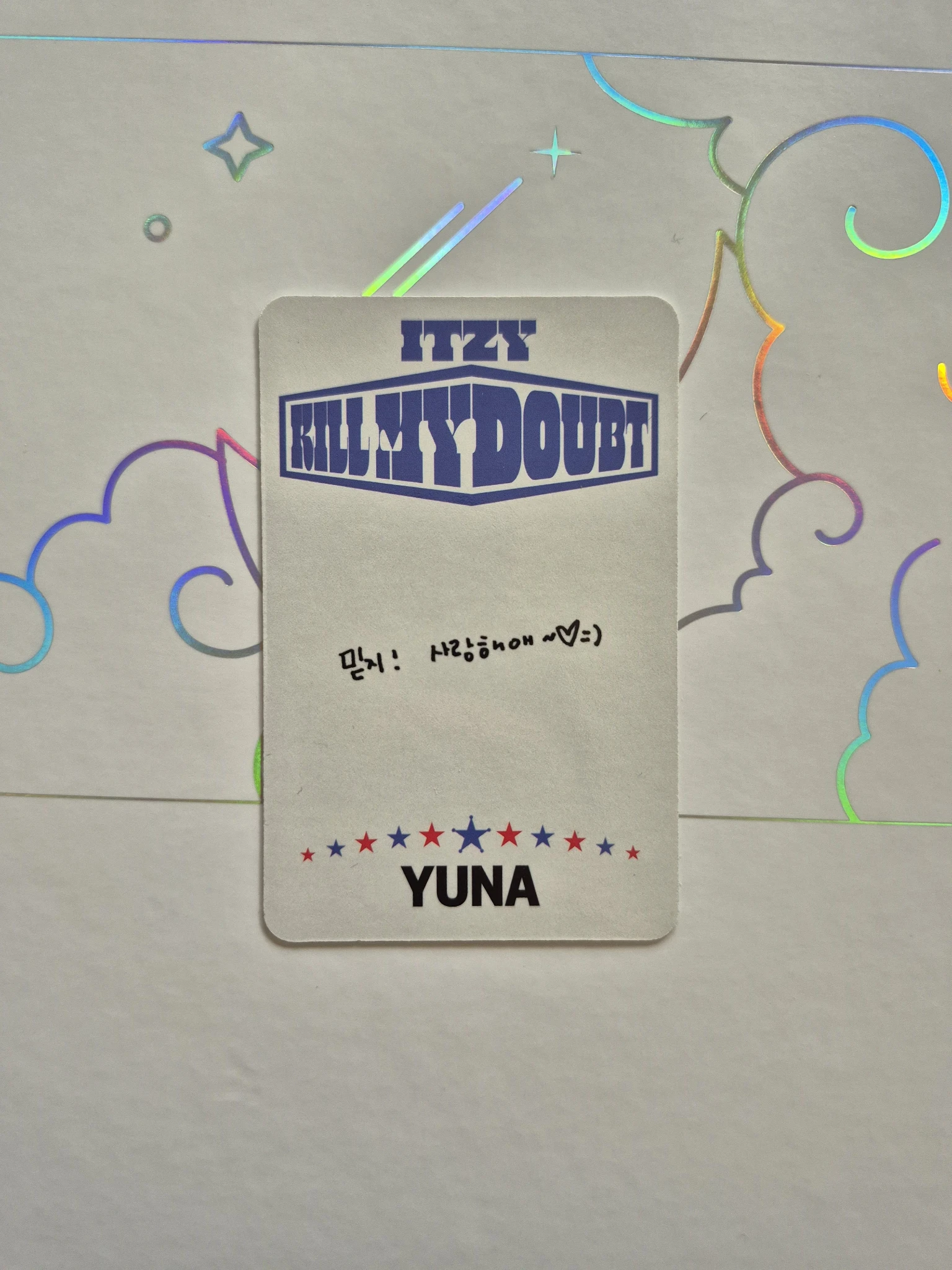 ITZY Yuna ITZY - Yuna - KILL MY DOUBT Album album photocard listing photo 2