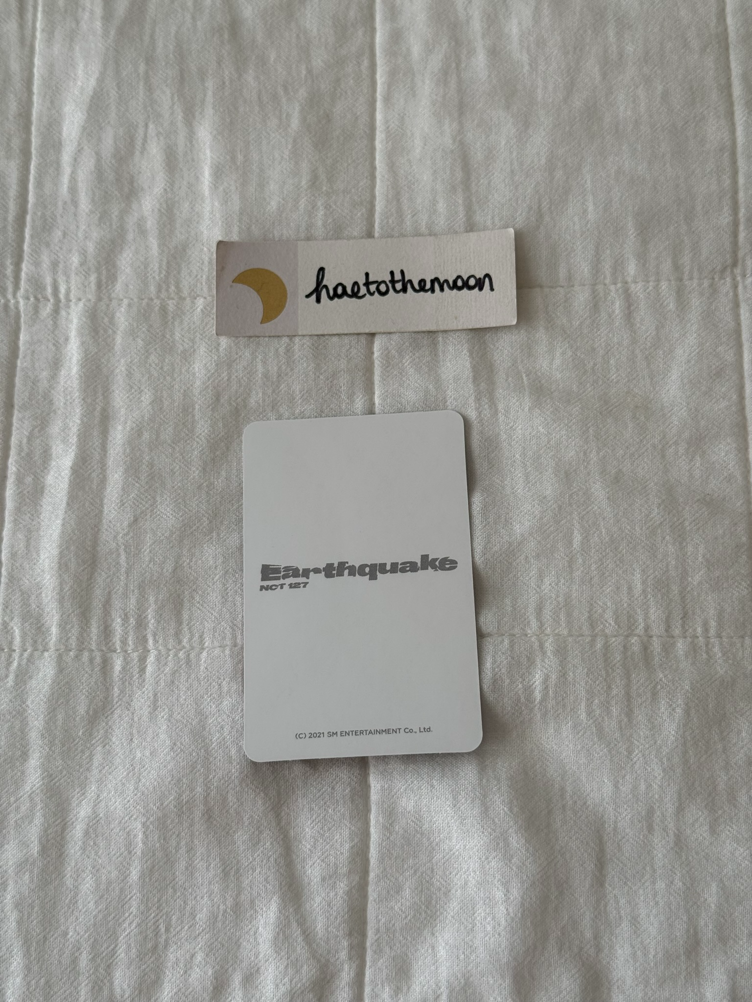 NCT Haechan NCT - Haechan - Universe MD Other merch photocard trading card luggage sticker 127 version earthquake version listing photo 2