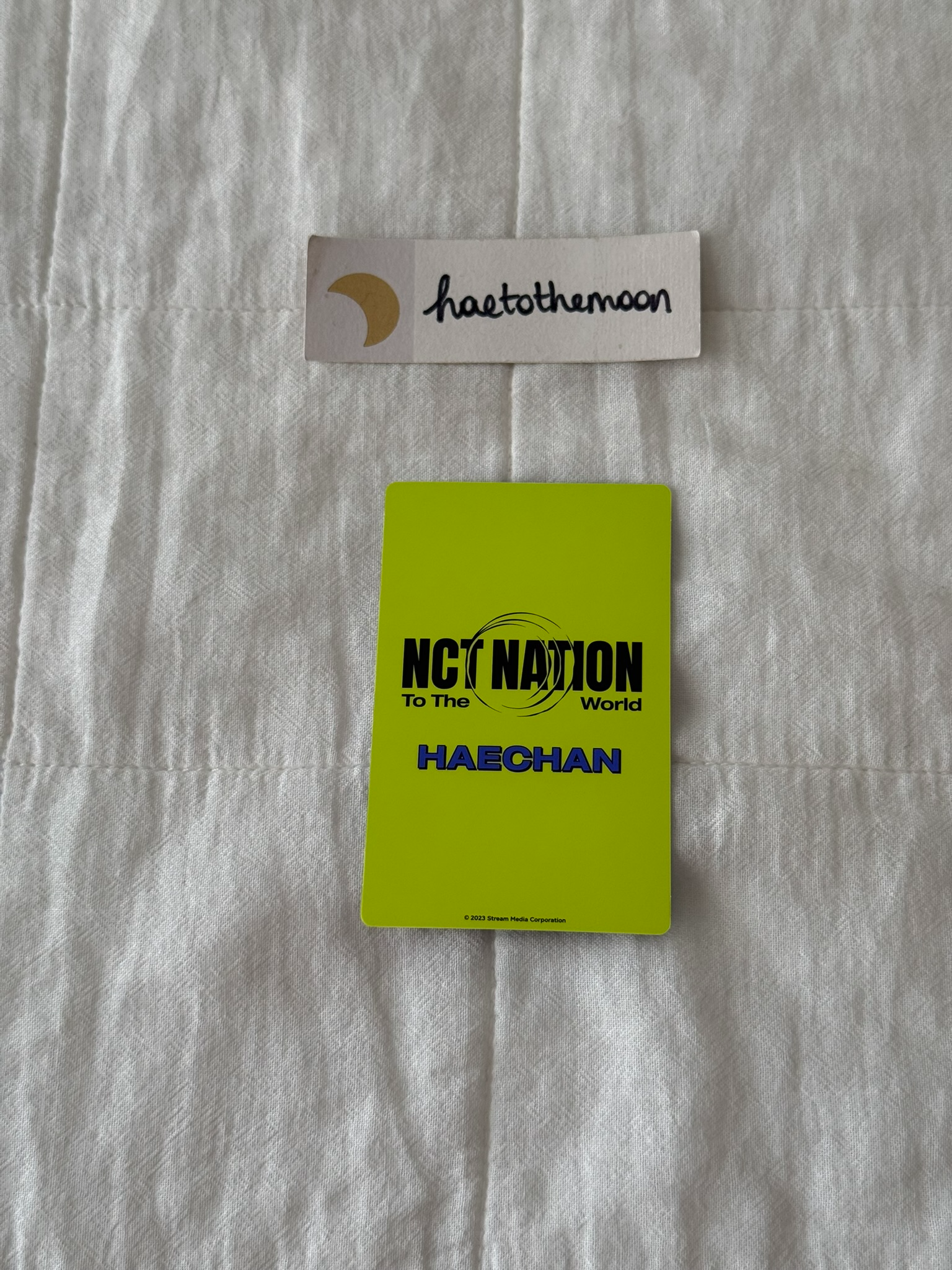 NCT Haechan NCT - Haechan - NCT NATION: To The World Event trading card japan merch photocard listing photo 2