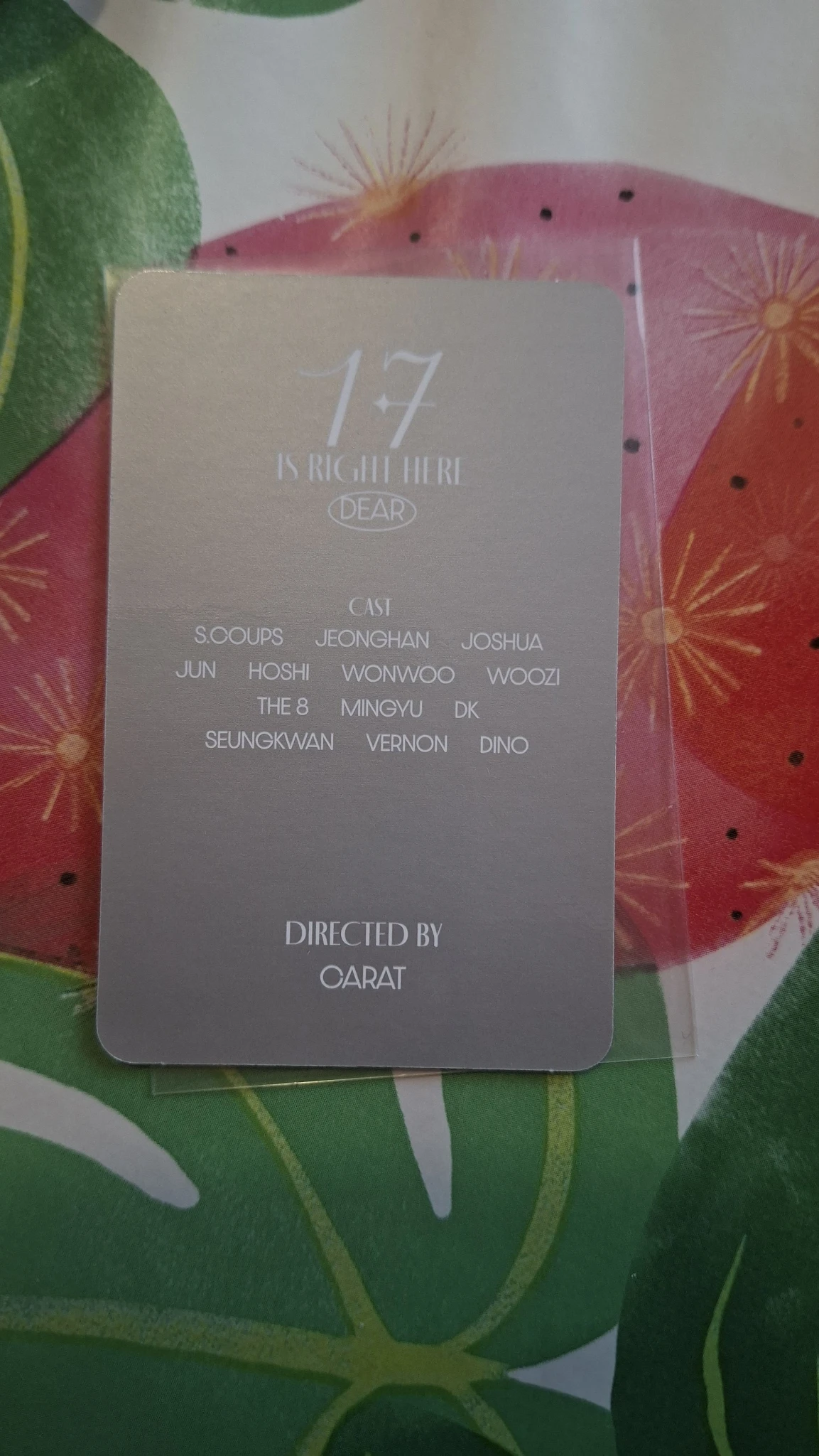 SEVENTEEN The8 SEVENTEEN - The8 - 17 IS RIGHT HERE Album album photocard dear version listing photo 2