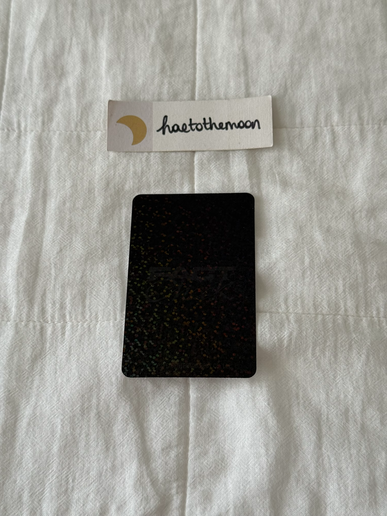 NCT 127 Haechan NCT 127 - Haechan - Fact Check MD Other merch photocard trading card holographic (hologram) black version concept card special card listing photo 2