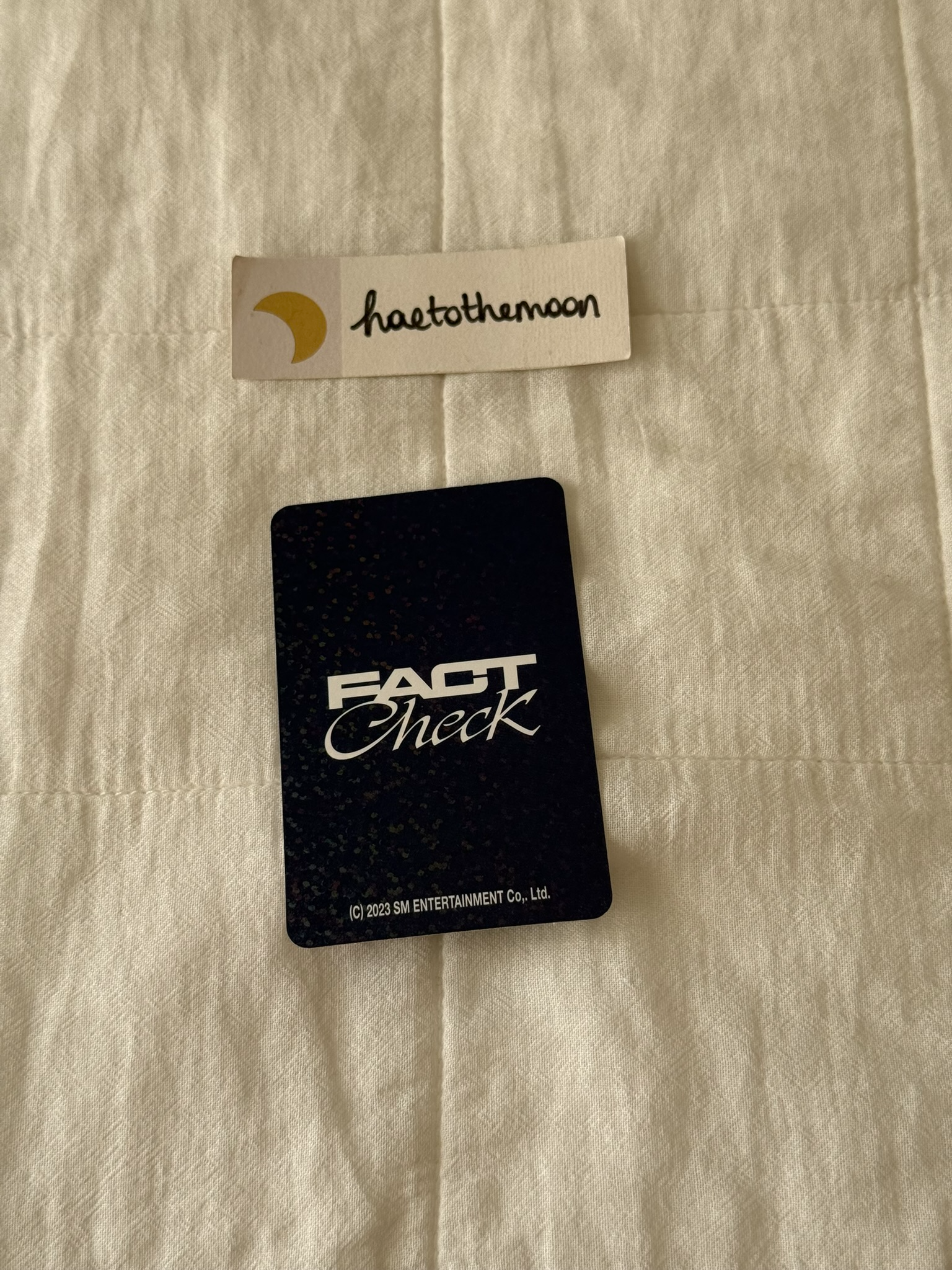 NCT 127 Haechan NCT 127 - Haechan - Fact Check MD Other trading card merch photocard concept version navy version listing photo 2