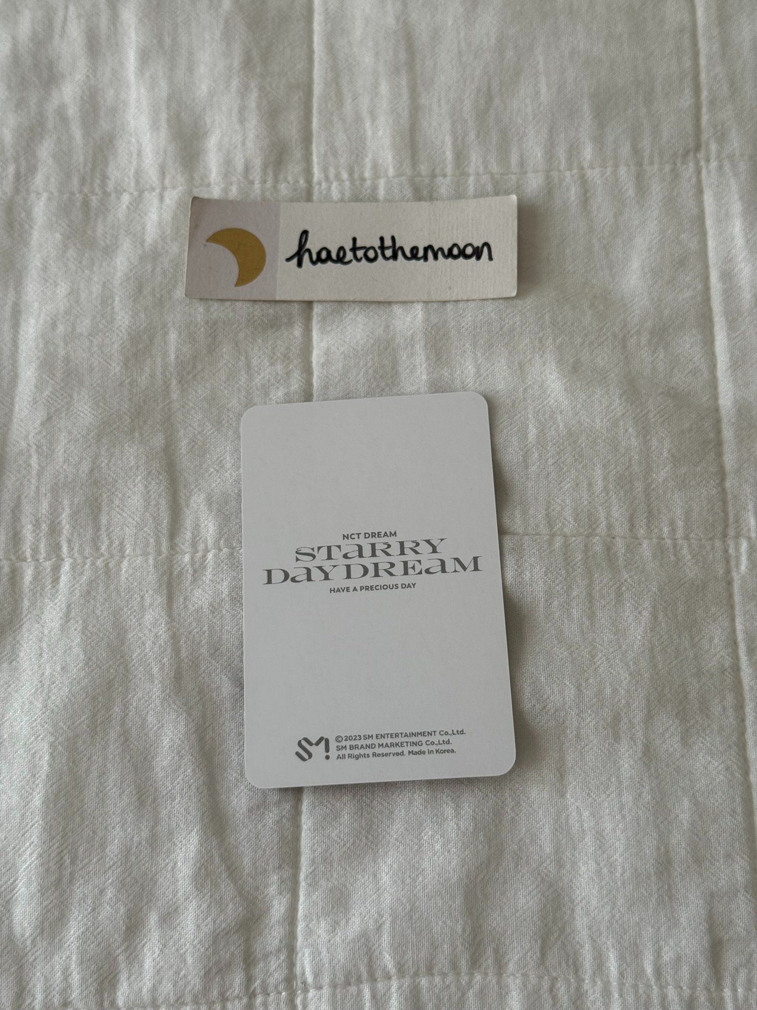 NCT DREAM Haechan NCT DREAM - Haechan - Starry Daydream Other merch photocard trading card listing photo 2
