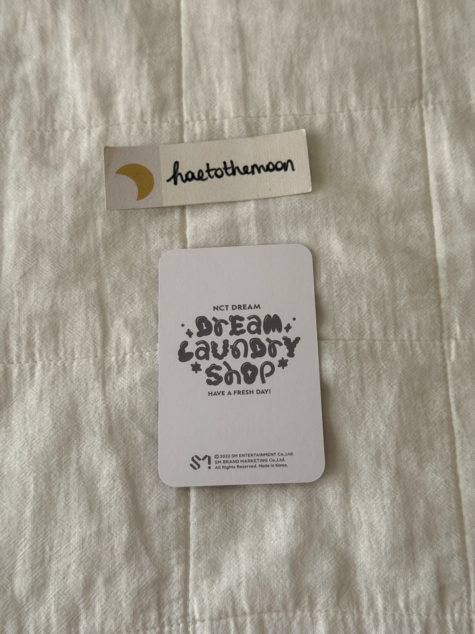 NCT DREAM Haechan NCT DREAM - Haechan - Dream Laundry Shop Other cap merch photocard listing photo 2