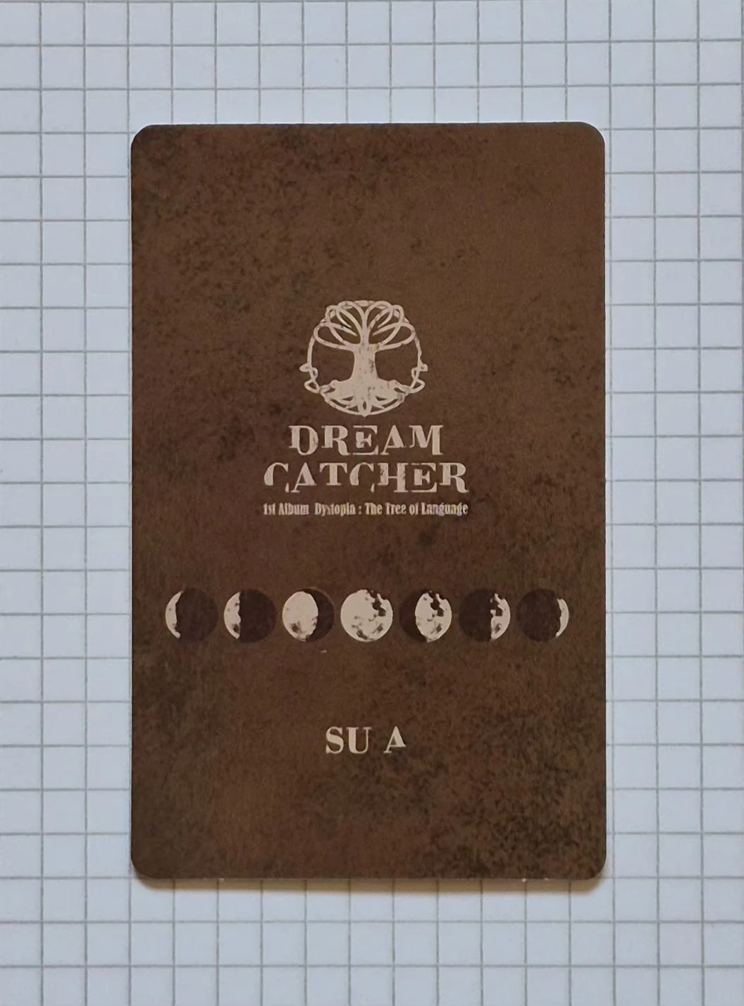 Dreamcatcher SuA Dreamcatcher - SuA - Dystopia: The Tree of Language Album E version V version i version L version album photocard korean album listing photo 2