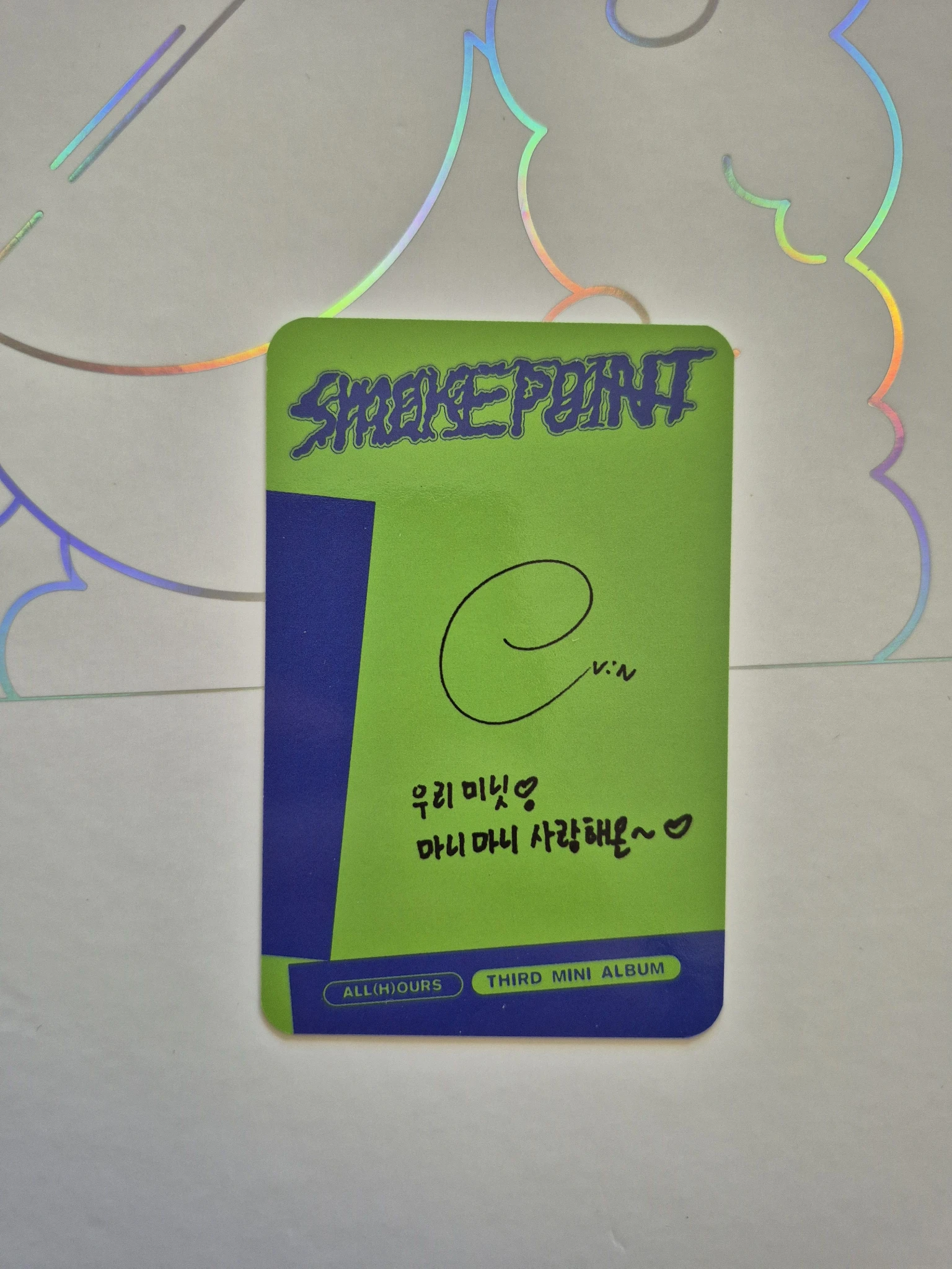 ALL(H)OURS ON:N ALL(H)OURS - ON:N - Smoke Point Album album photocard listing photo 2